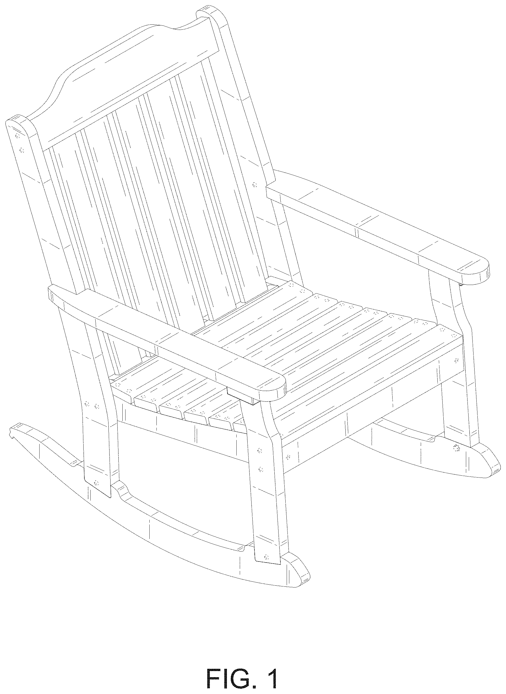 Patent USD1000849 — Chair — Figure 1