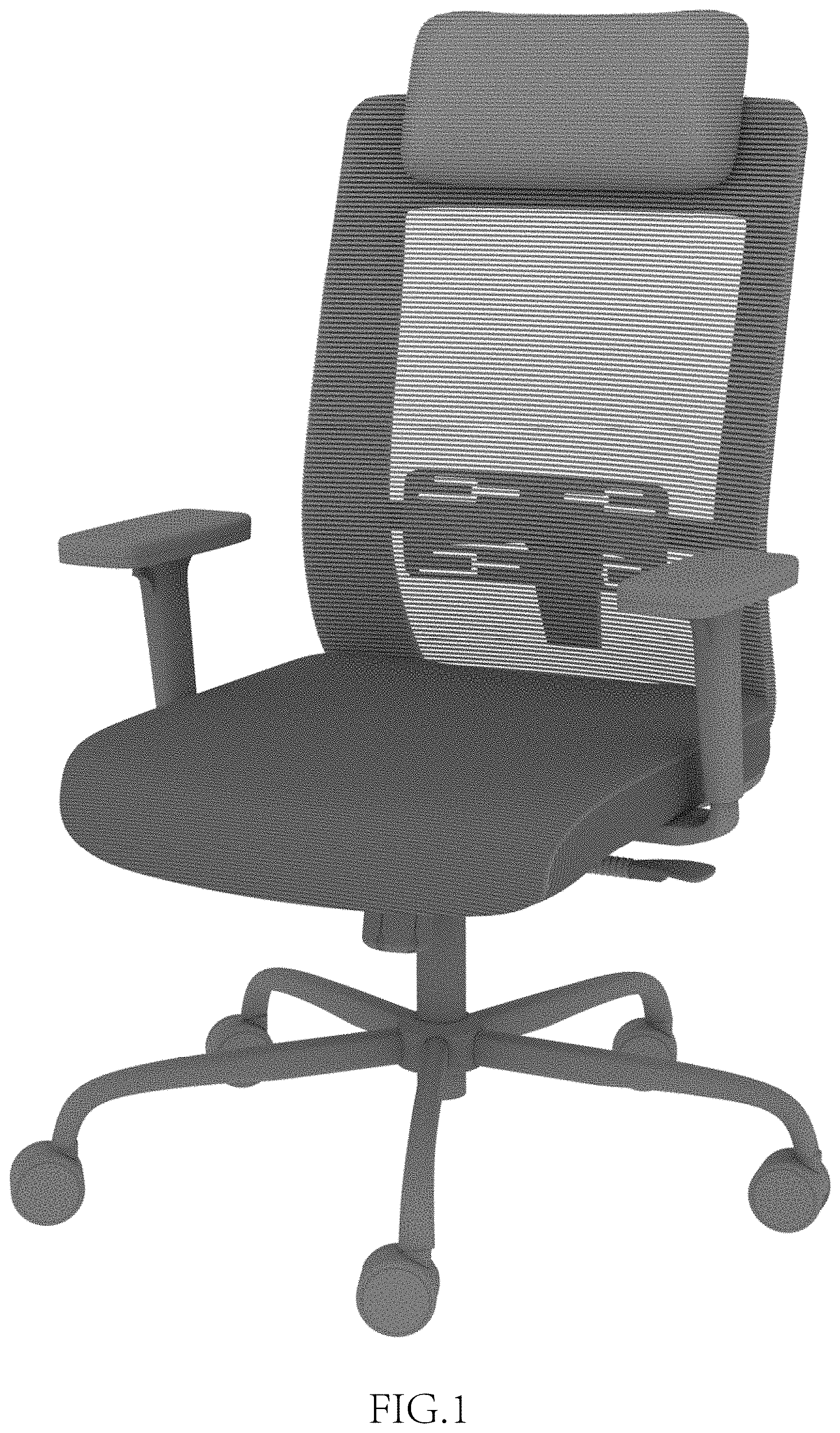 Patent USD1000850 Figure 1 – Office chair