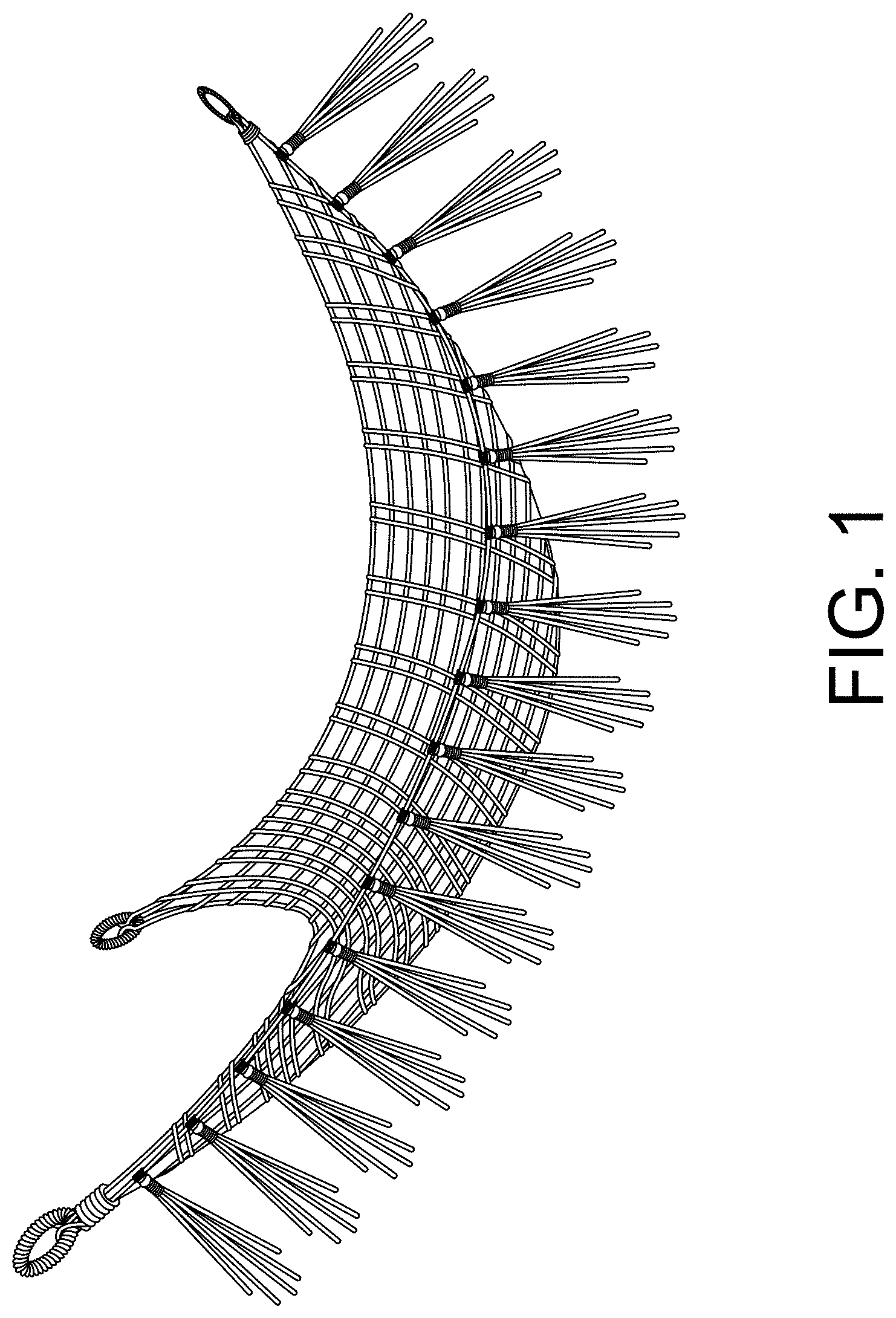 Patent USD1000857 Figure 1 – Storage hammock