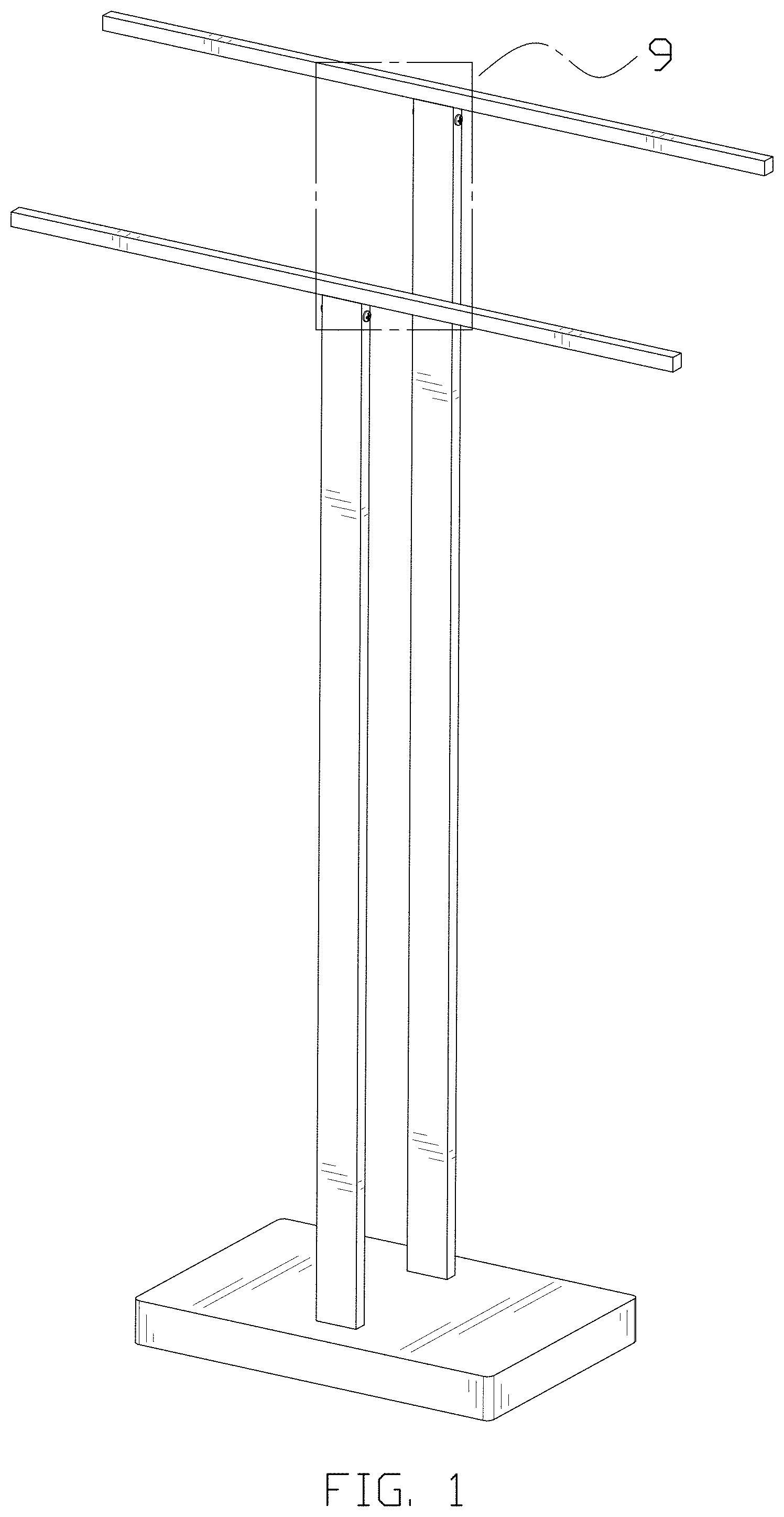 Patent USD1000862 — Towel rack — Figure 1