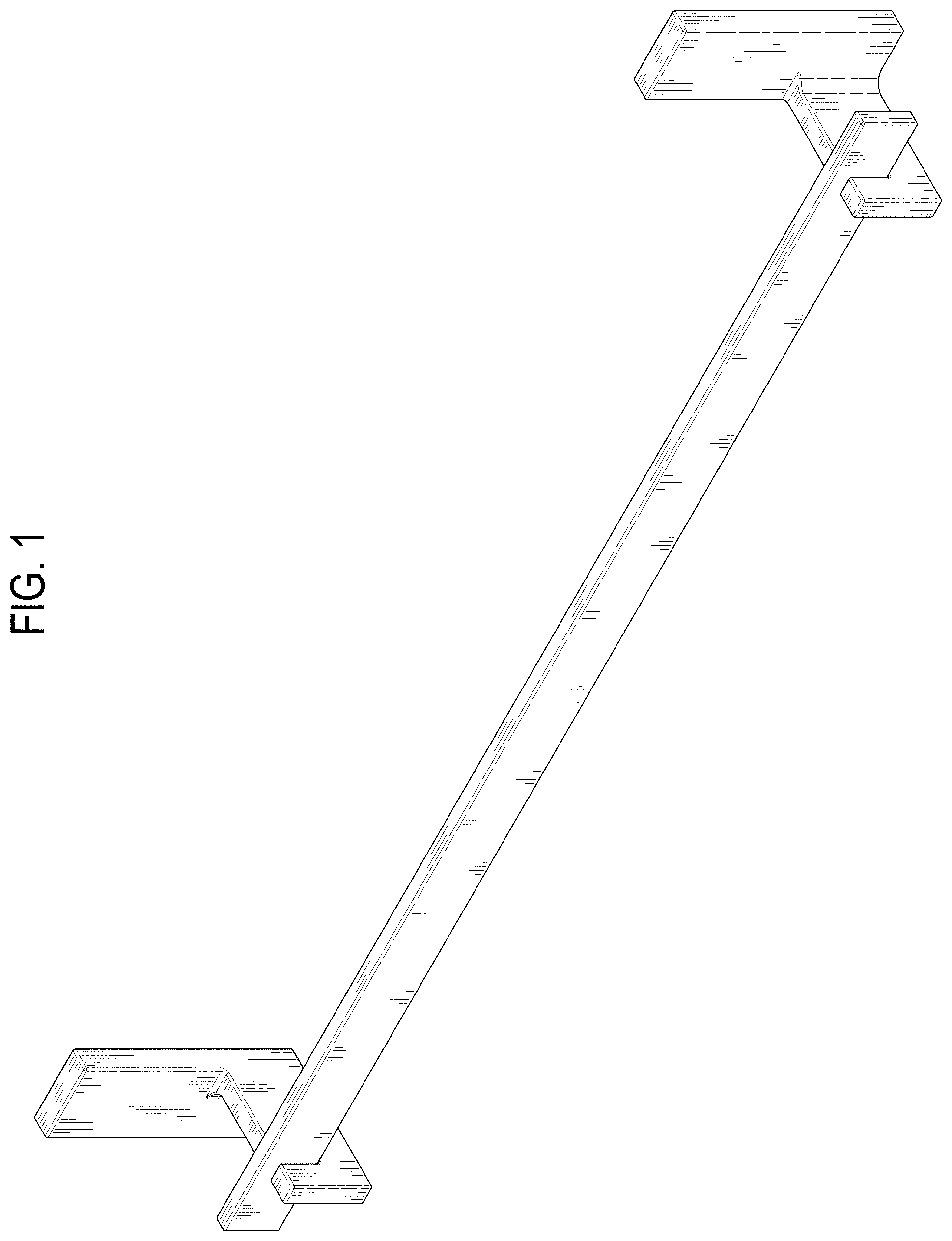 Patent USD1000863 — Towel bar — Figure 1