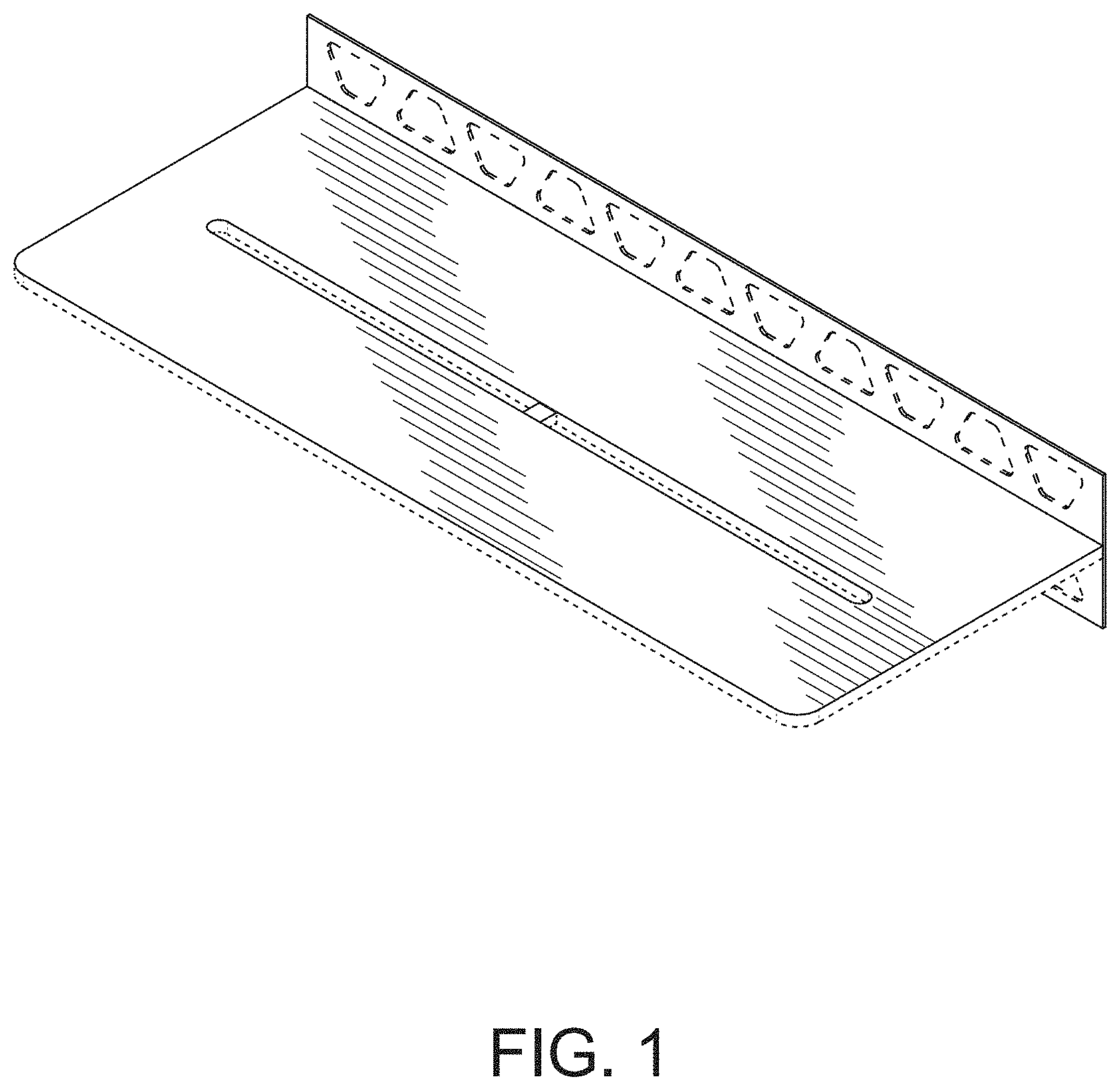 Patent USD1000865 Figure 1 – Shelf