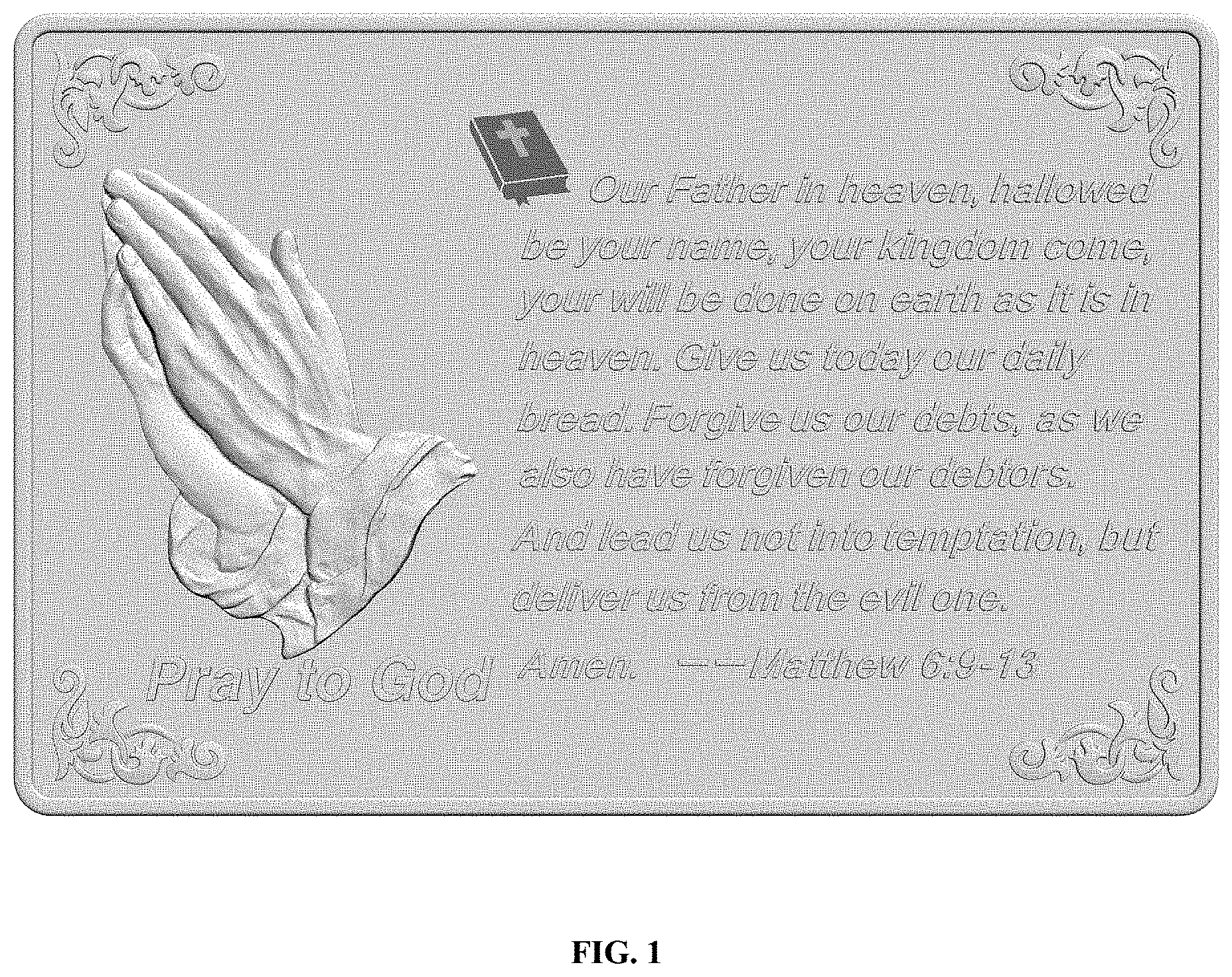 Patent USD1000867 — Praying mat — Figure 1