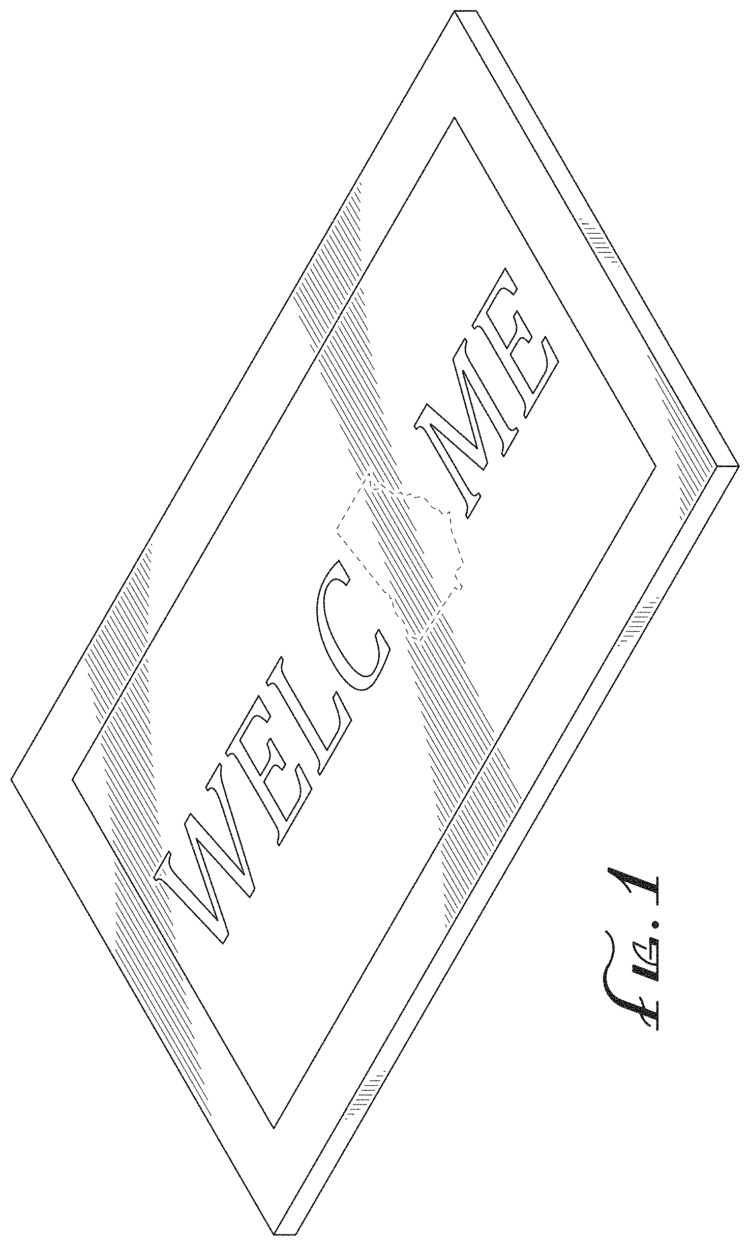 Patent USD1000870 — Mat — Figure 1