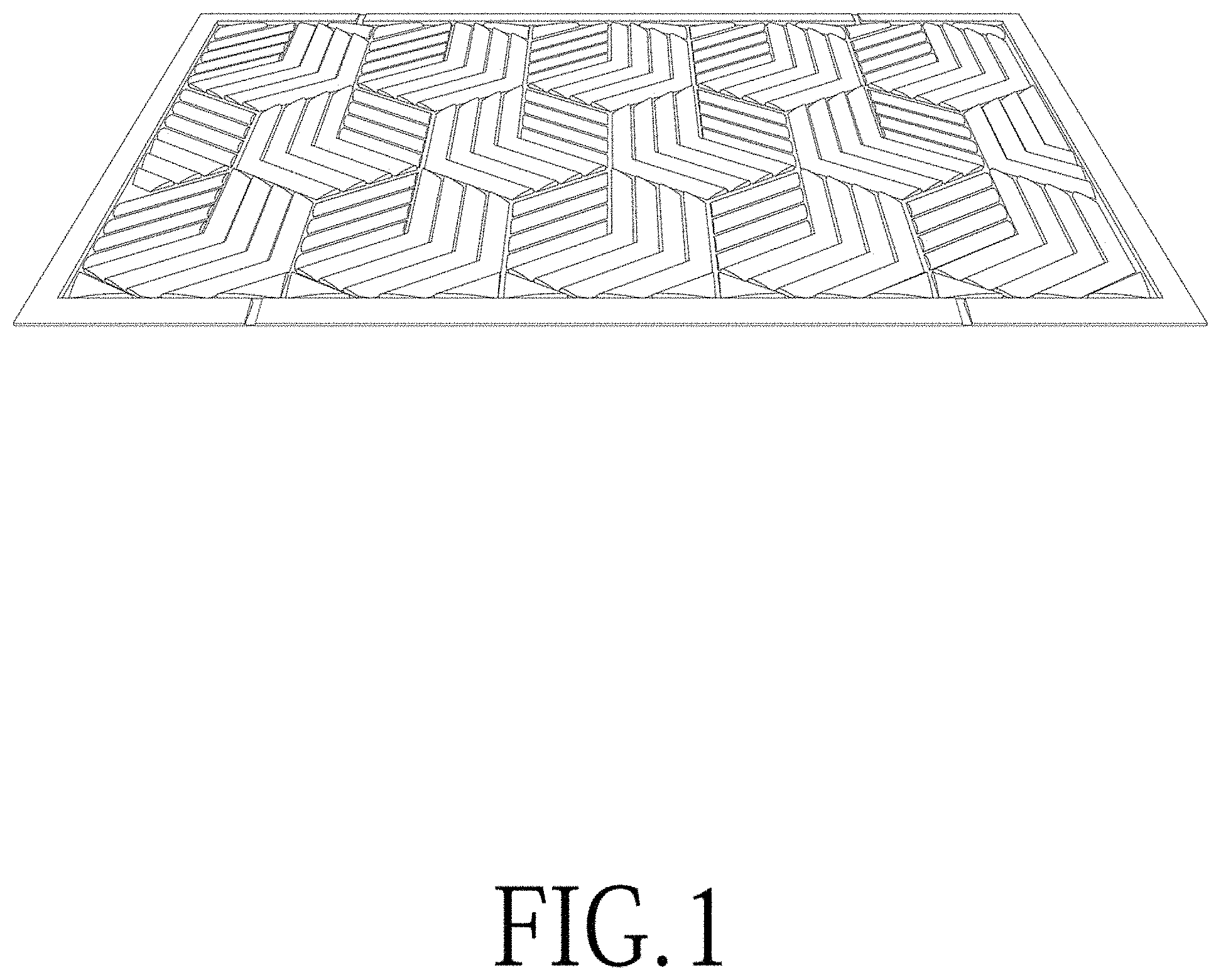 Patent USD1000871 — Floor mat — Figure 1