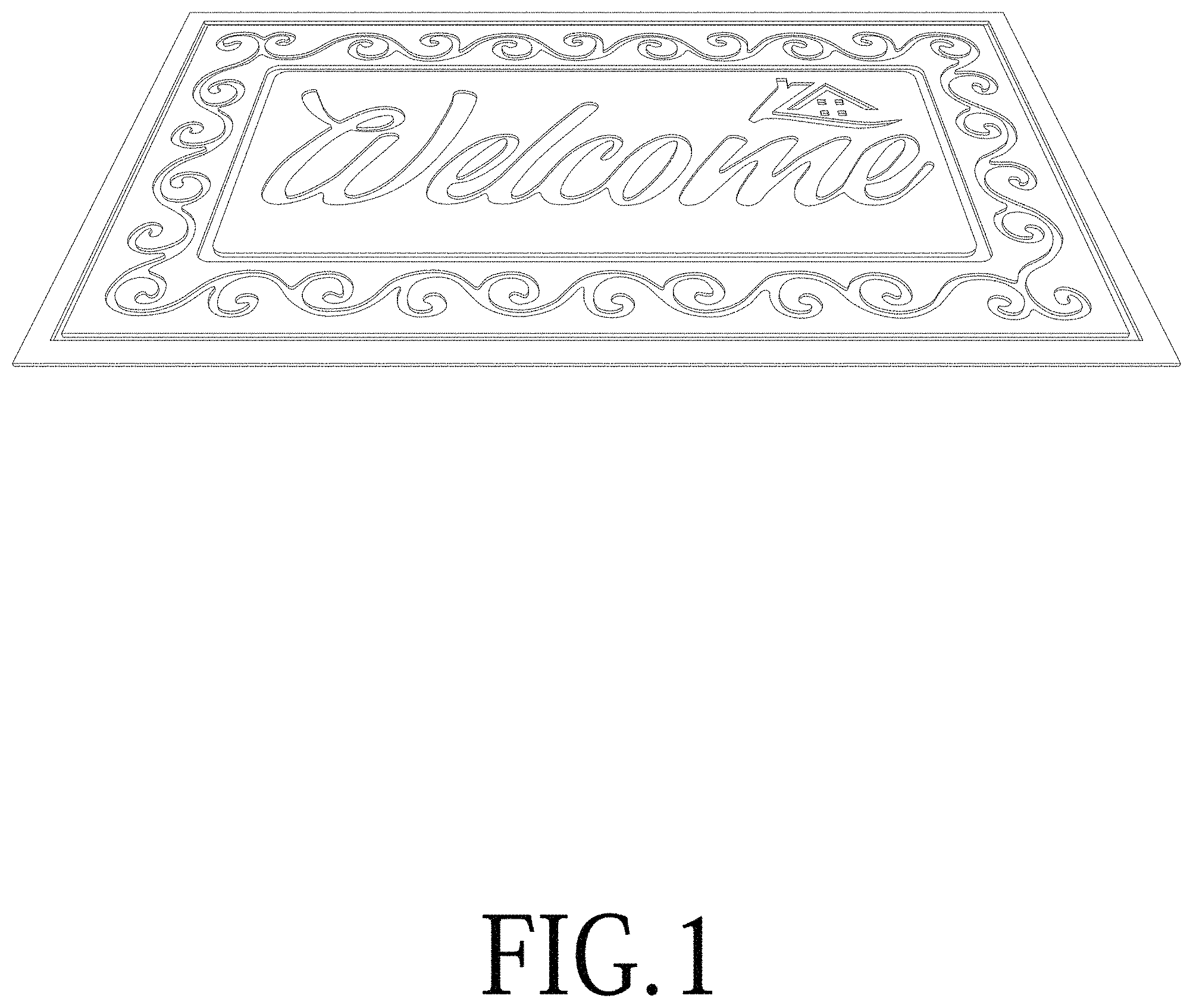 Patent USD1000872 — Floor mat — Figure 1