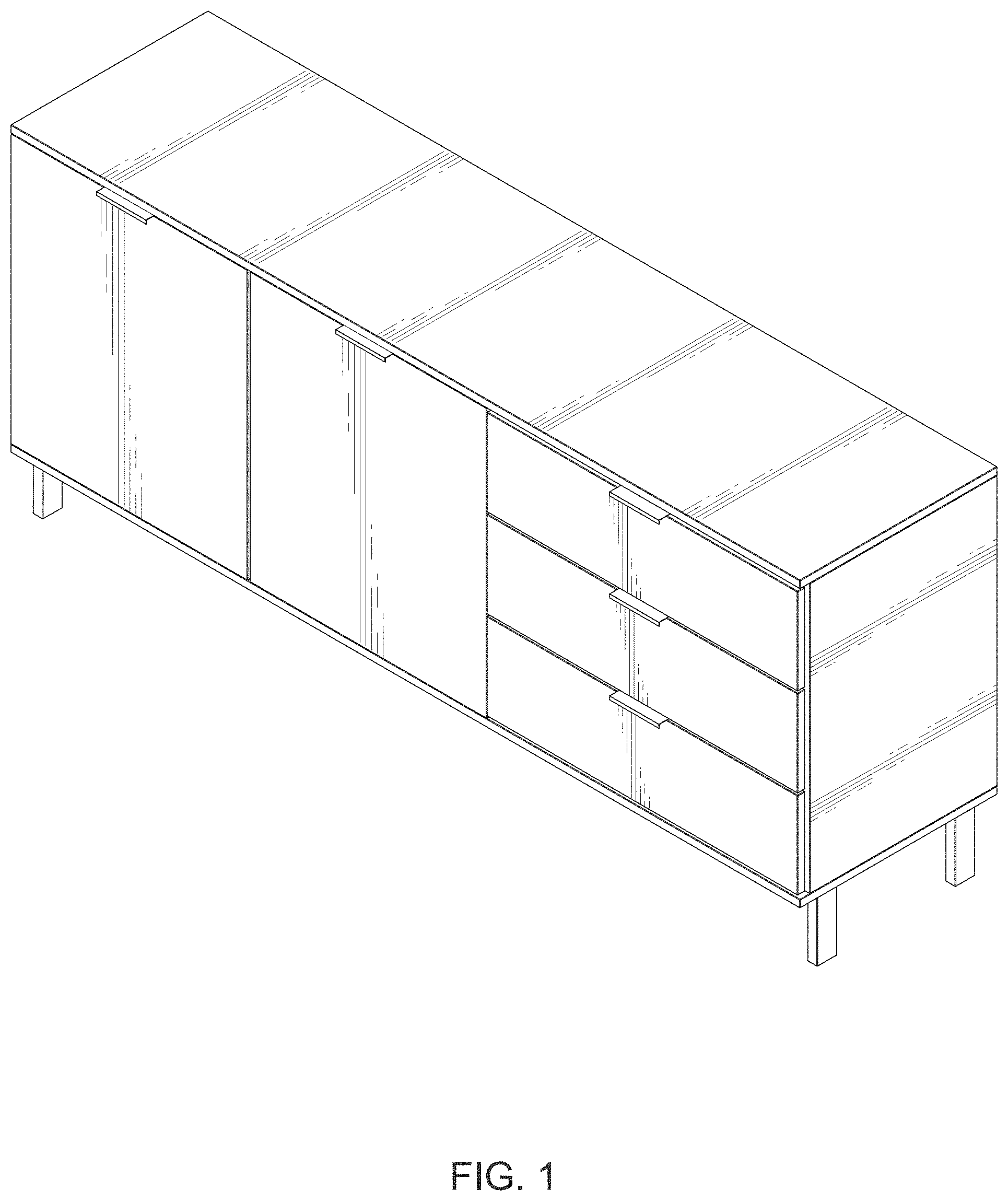 Patent USD1000876 — Sideboard — Figure 1