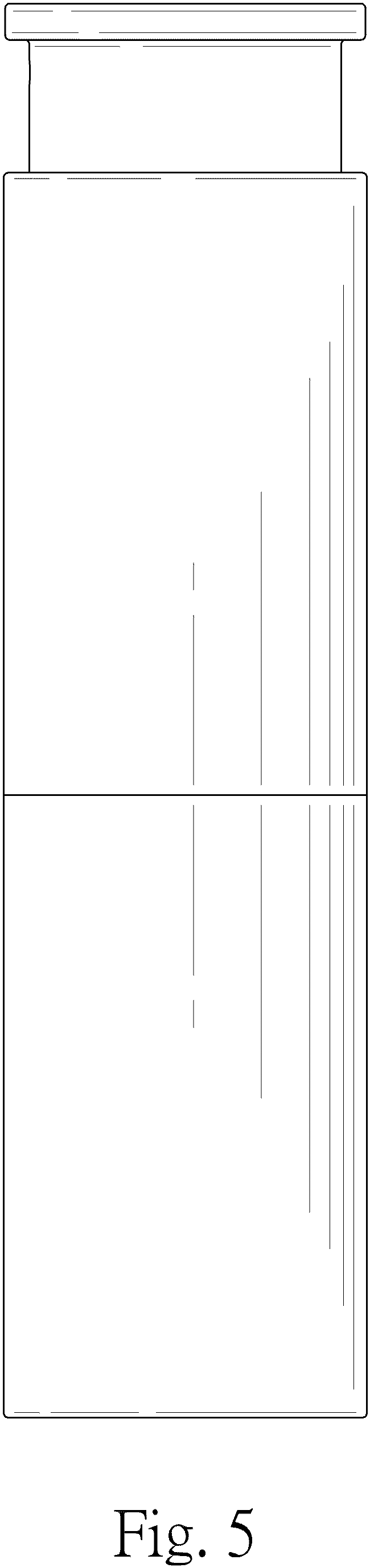 Patent USD1000882 Figure 5 – Fluid container