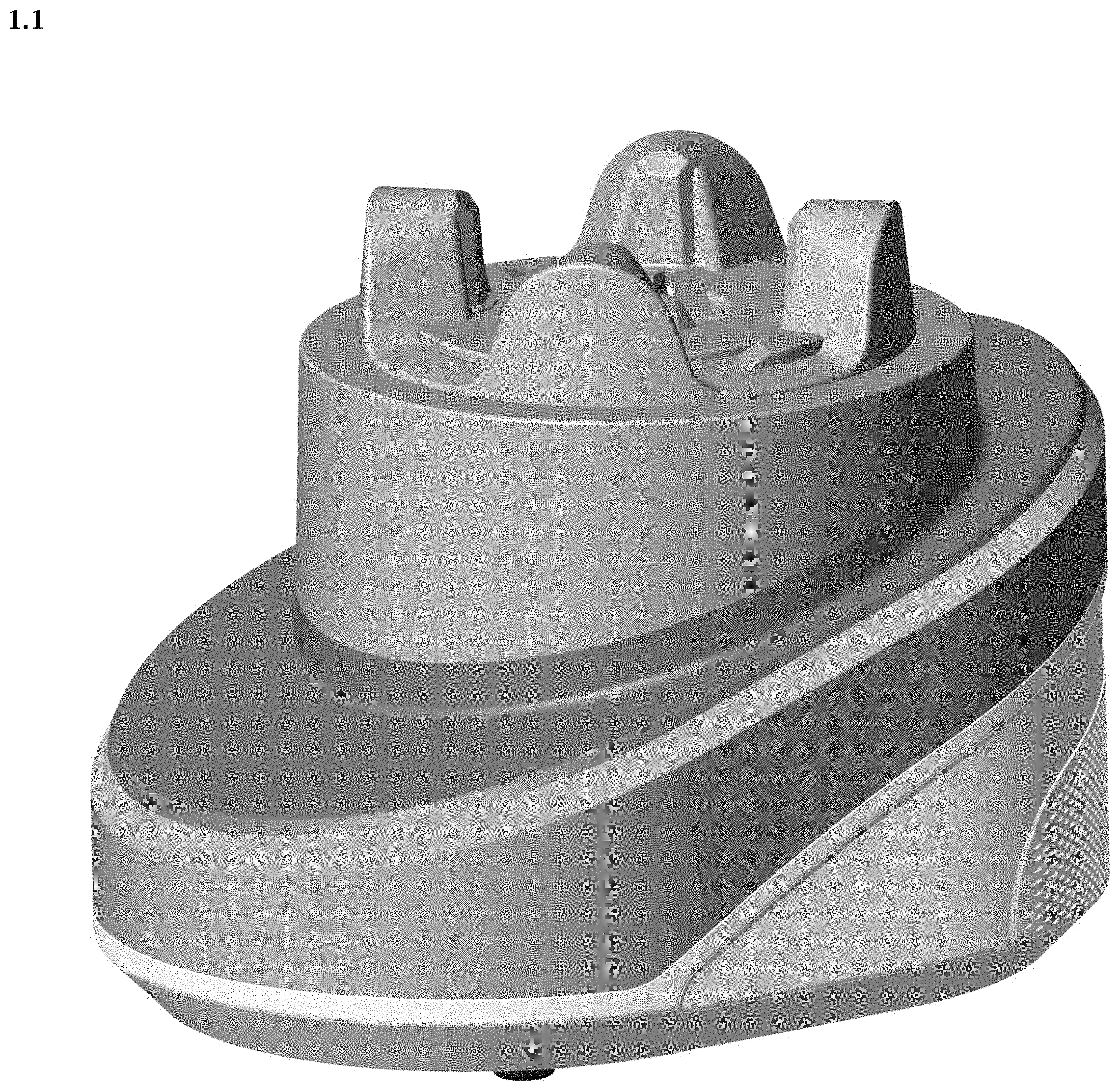 Patent USD1000895 — Base for a food processing appliance — Figure 1