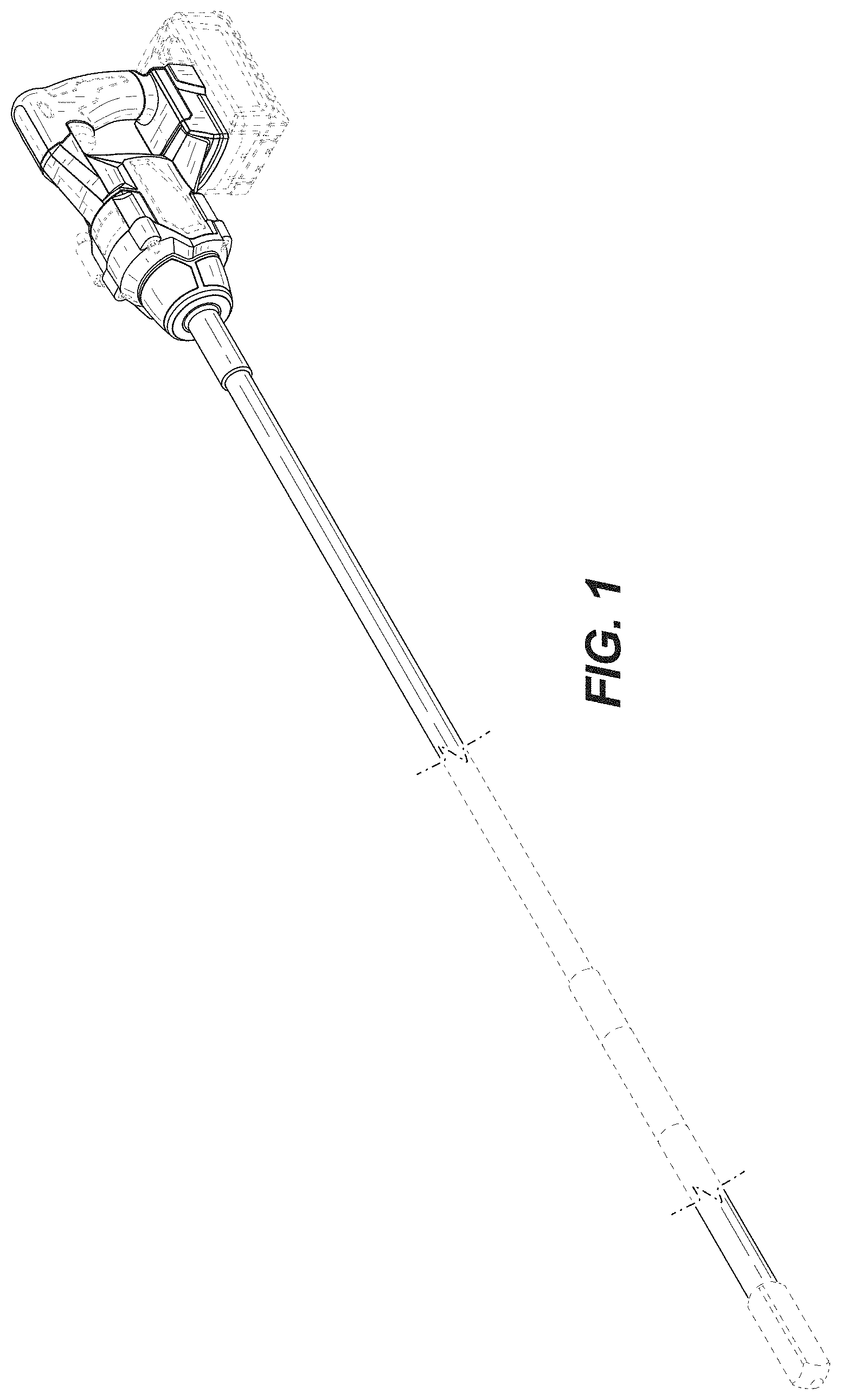 Patent USD1000927 Figure 1 – Concrete vibrator