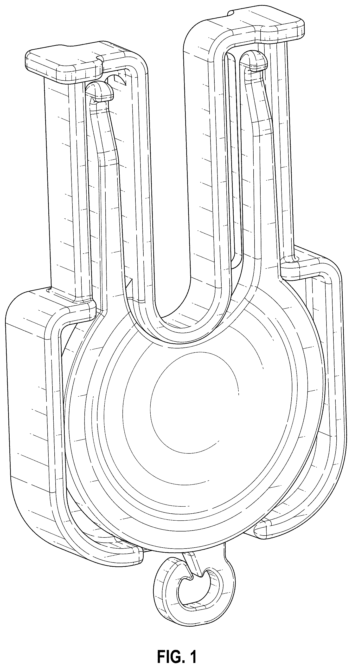 Patent USD1000938 — Loom and nestable dual hook — Figure 1