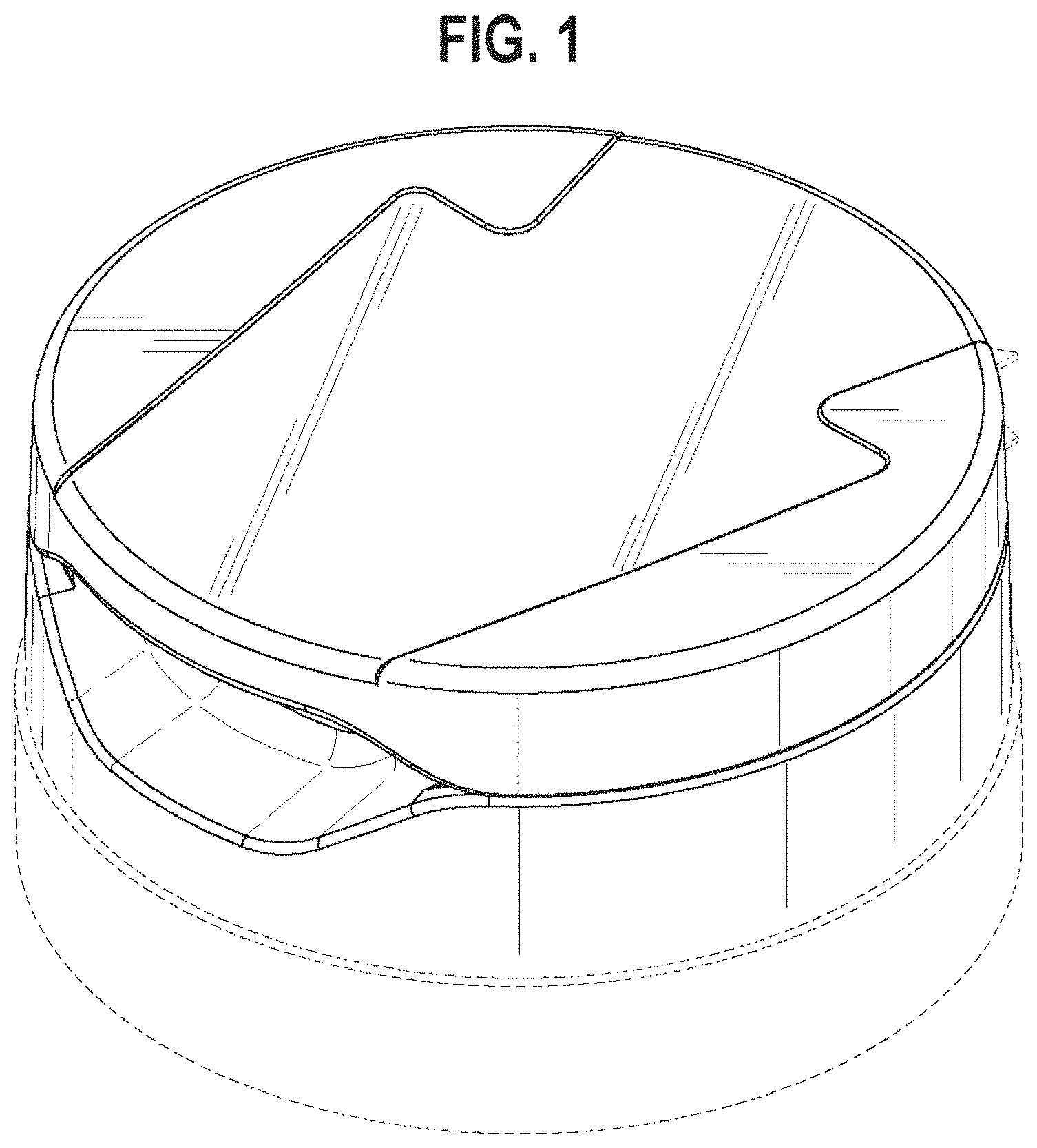 Patent USD1000954 Figure 1 – Closure for a container