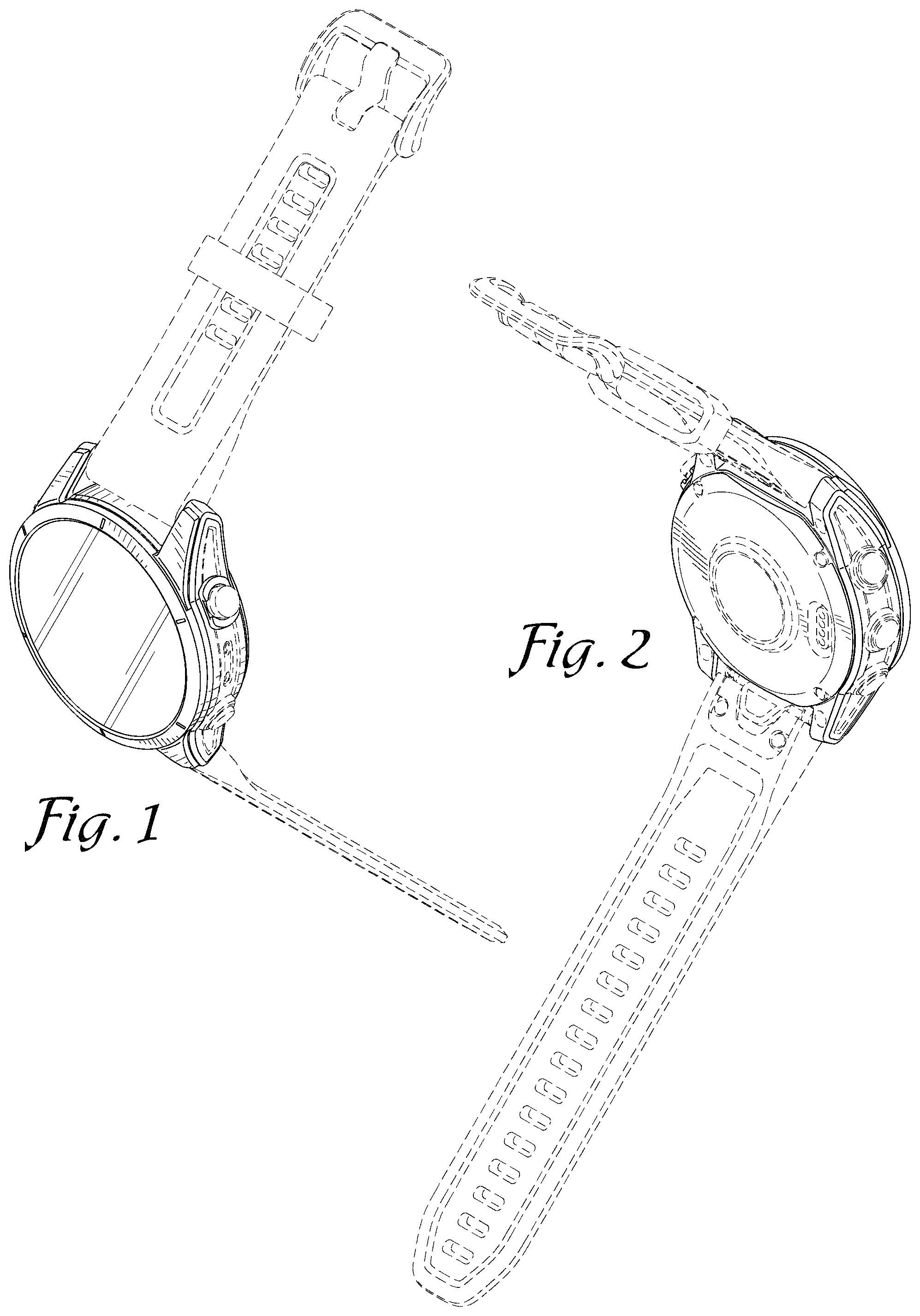 Patent USD1000967 — Watch with display — Figure 1