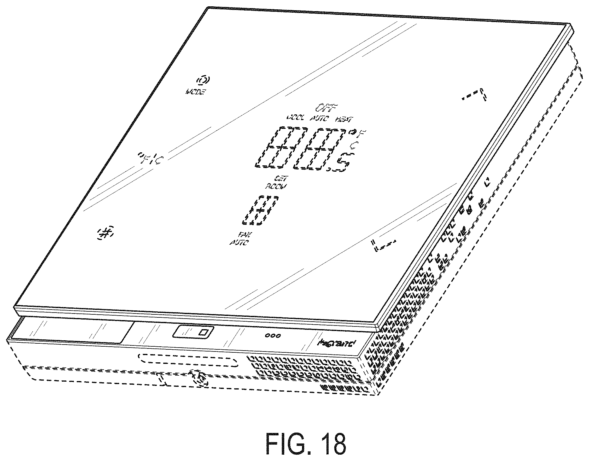 Patent USD1000973 Figure 16 – Smart thermostat device