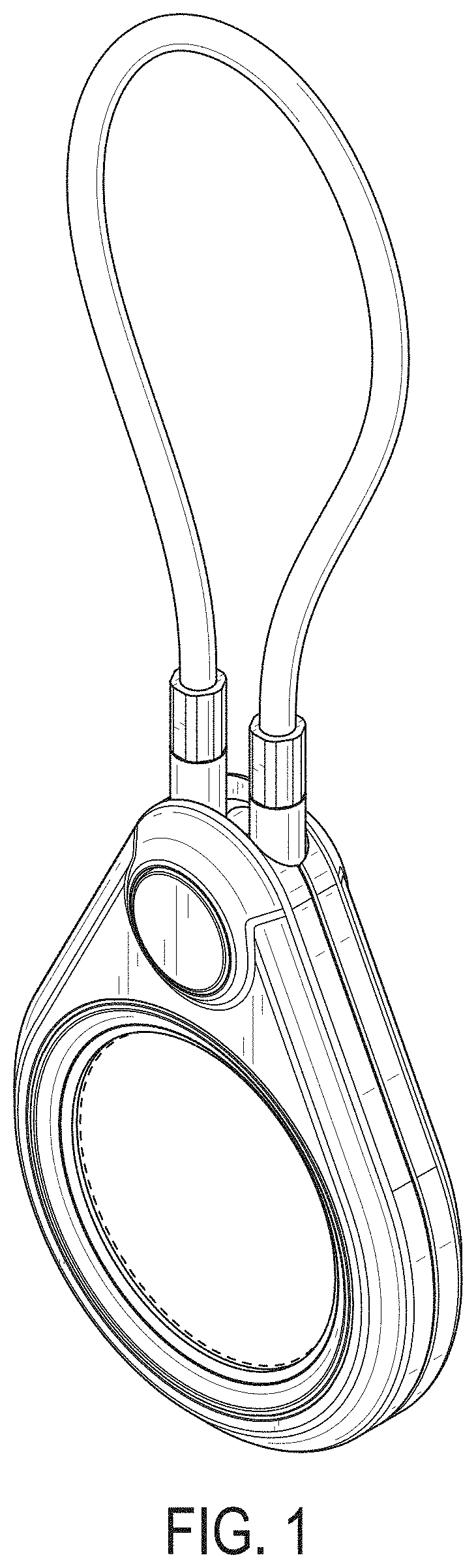 Patent USD1000979 — Protective case for electronic tracking device — Figure 1