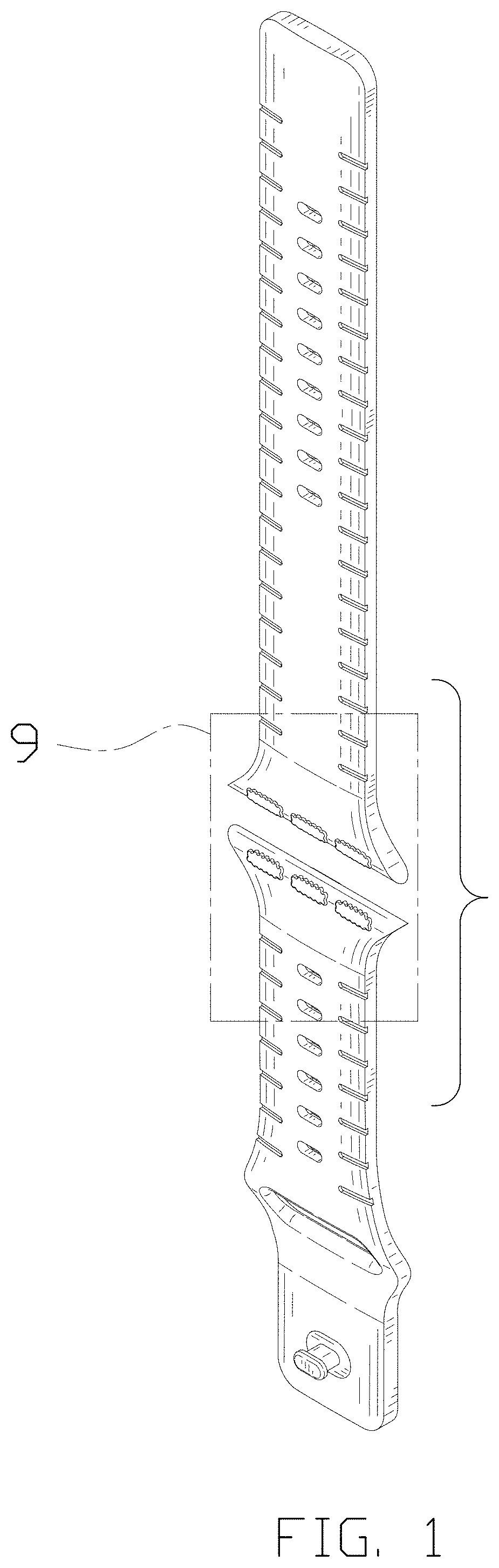 Patent USD1000992 — Watch strap — Figure 1