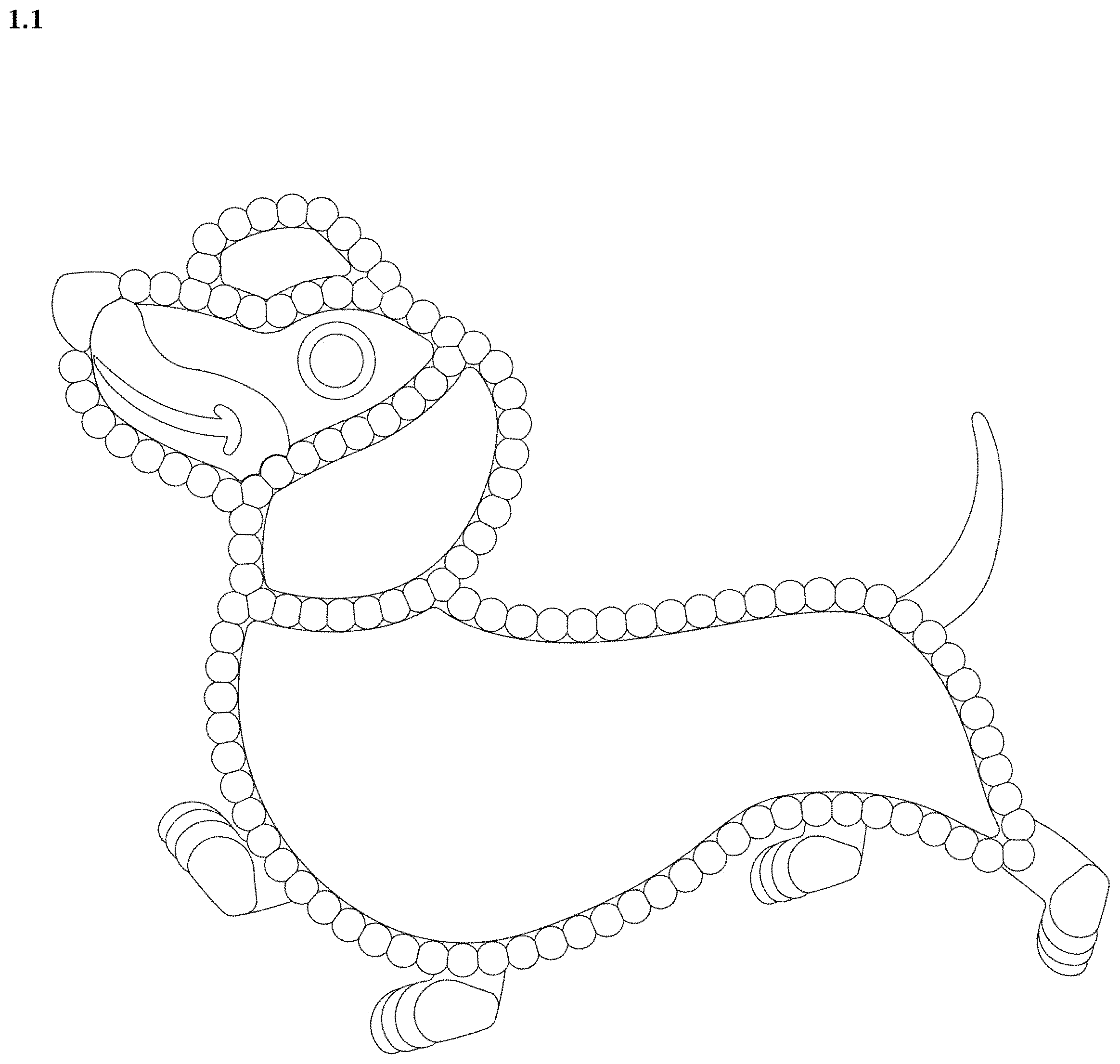 Patent USD1000998 — Brooch — Figure 1