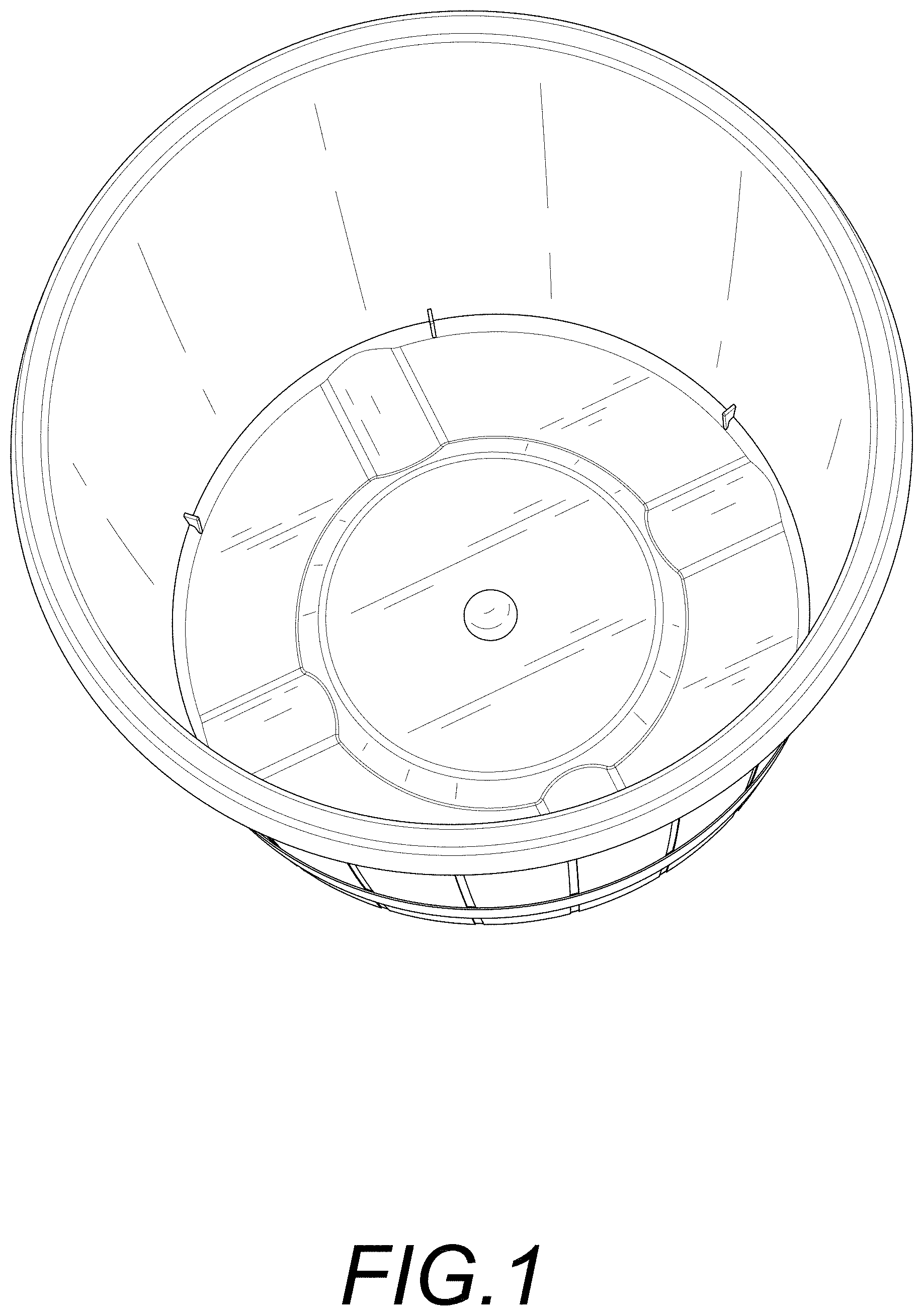 Patent USD1001004 — Plant pot — Figure 1