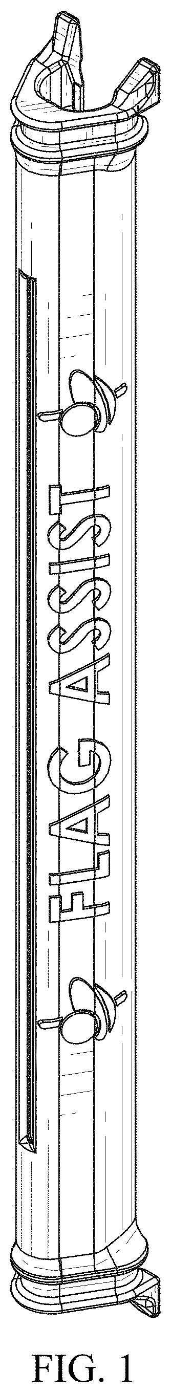 Patent USD1001006 — Flag holder — Figure 1