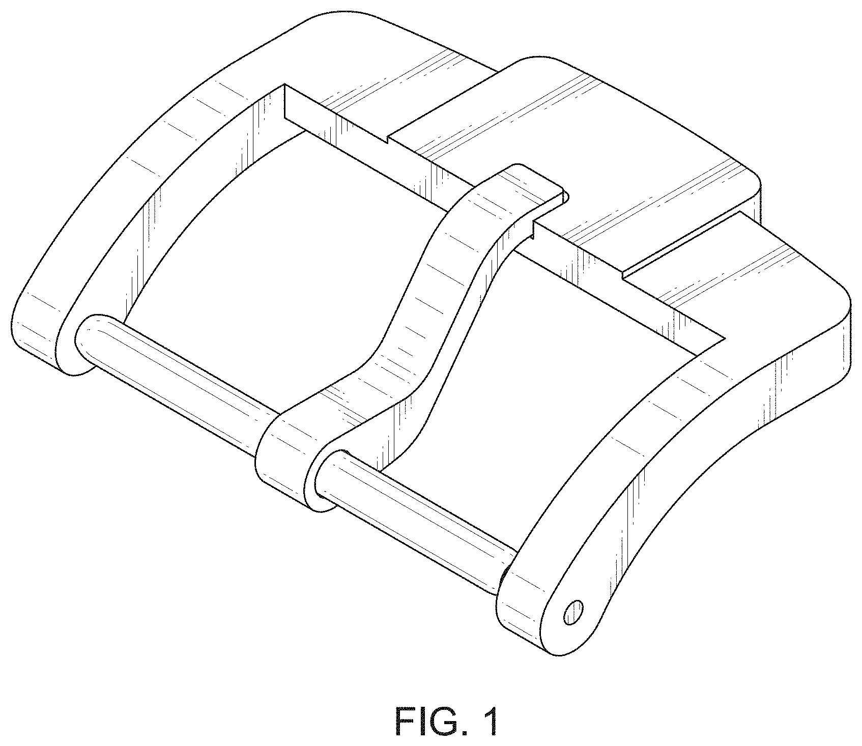 Patent USD1001008 — Watch clasp — Figure 1