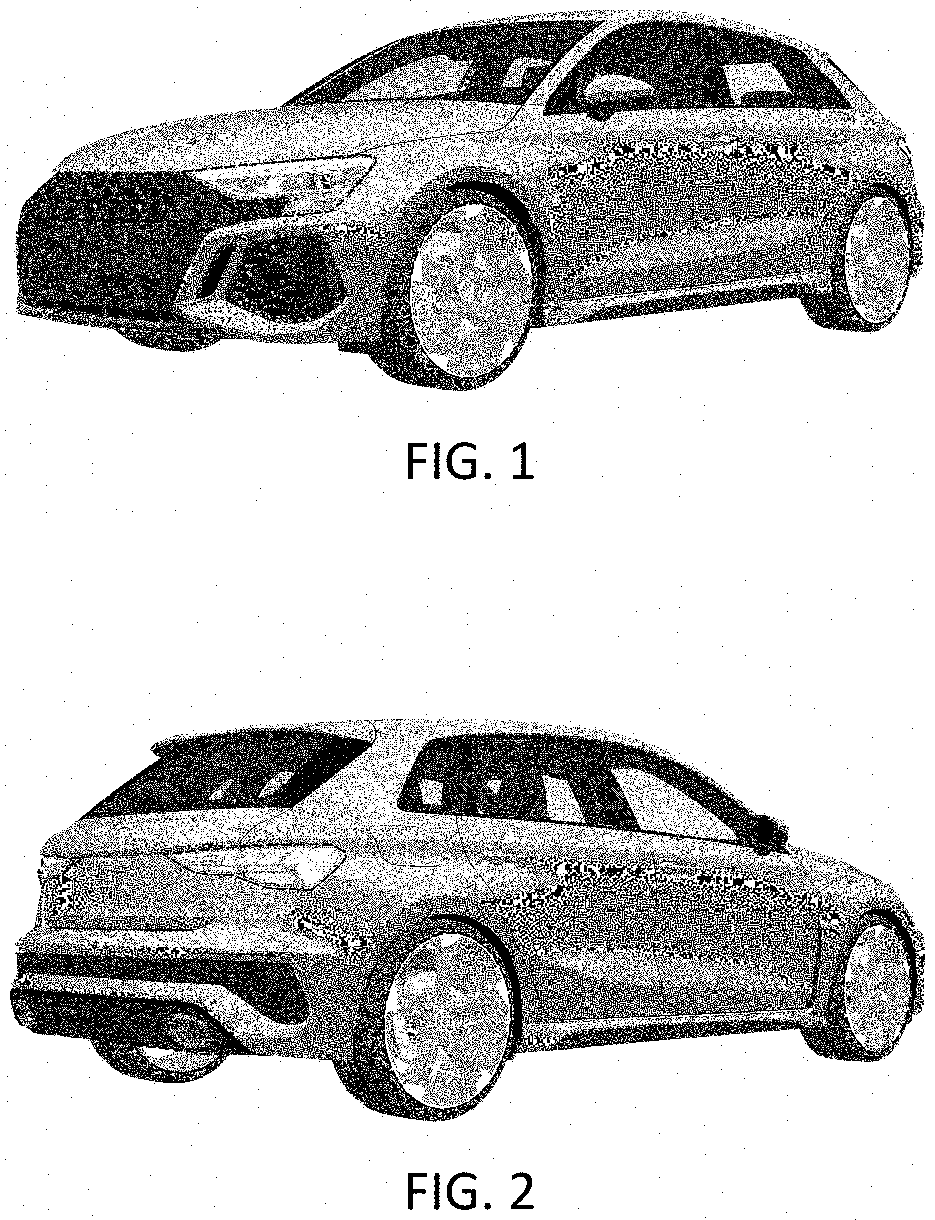 Patent USD1001011 — Motor vehicle, toy vehicle replica and/or other replica — Figure 1