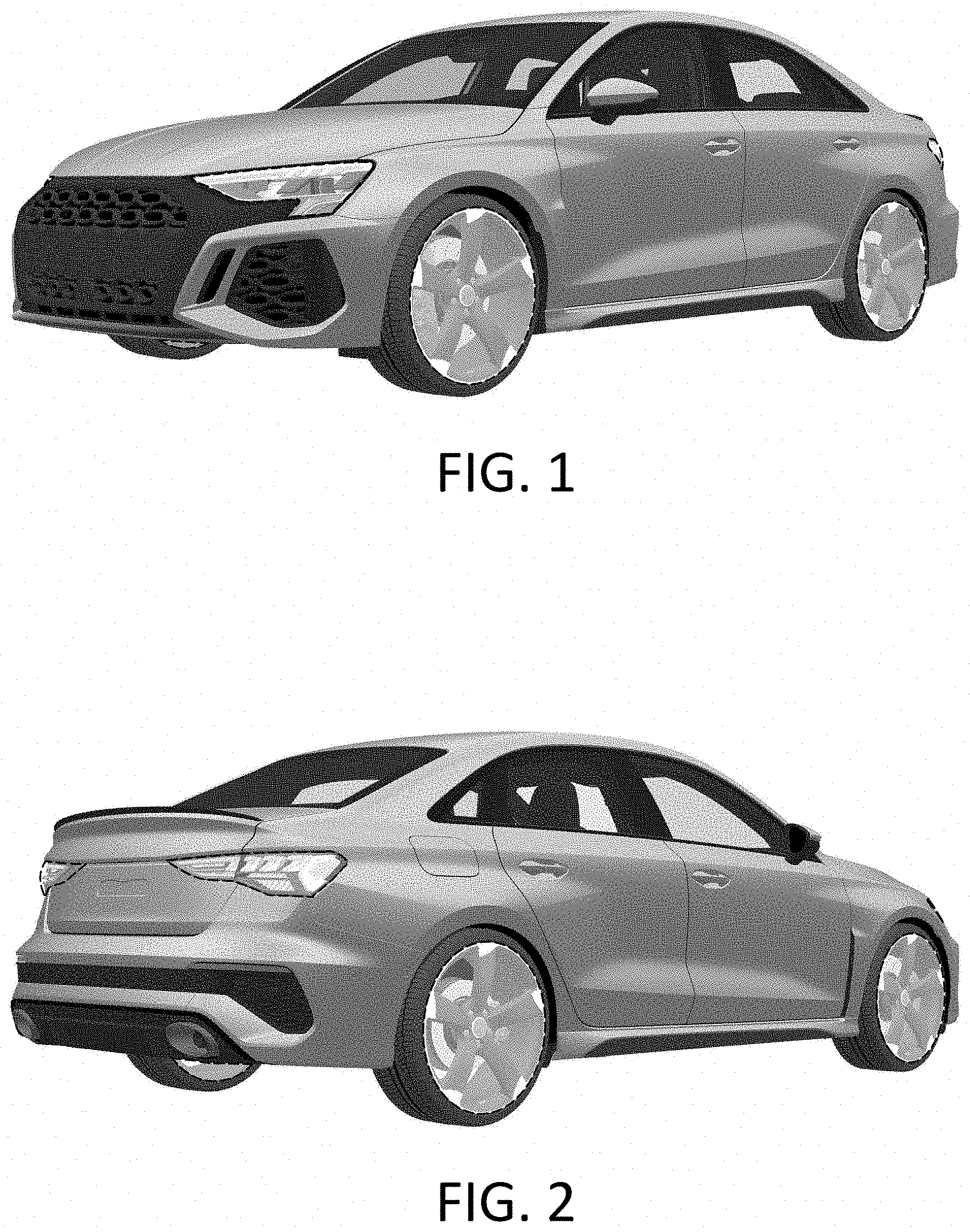 Patent USD1001014 Figure 1 – Motor vehicle, toy vehicle replica and/or other replica
