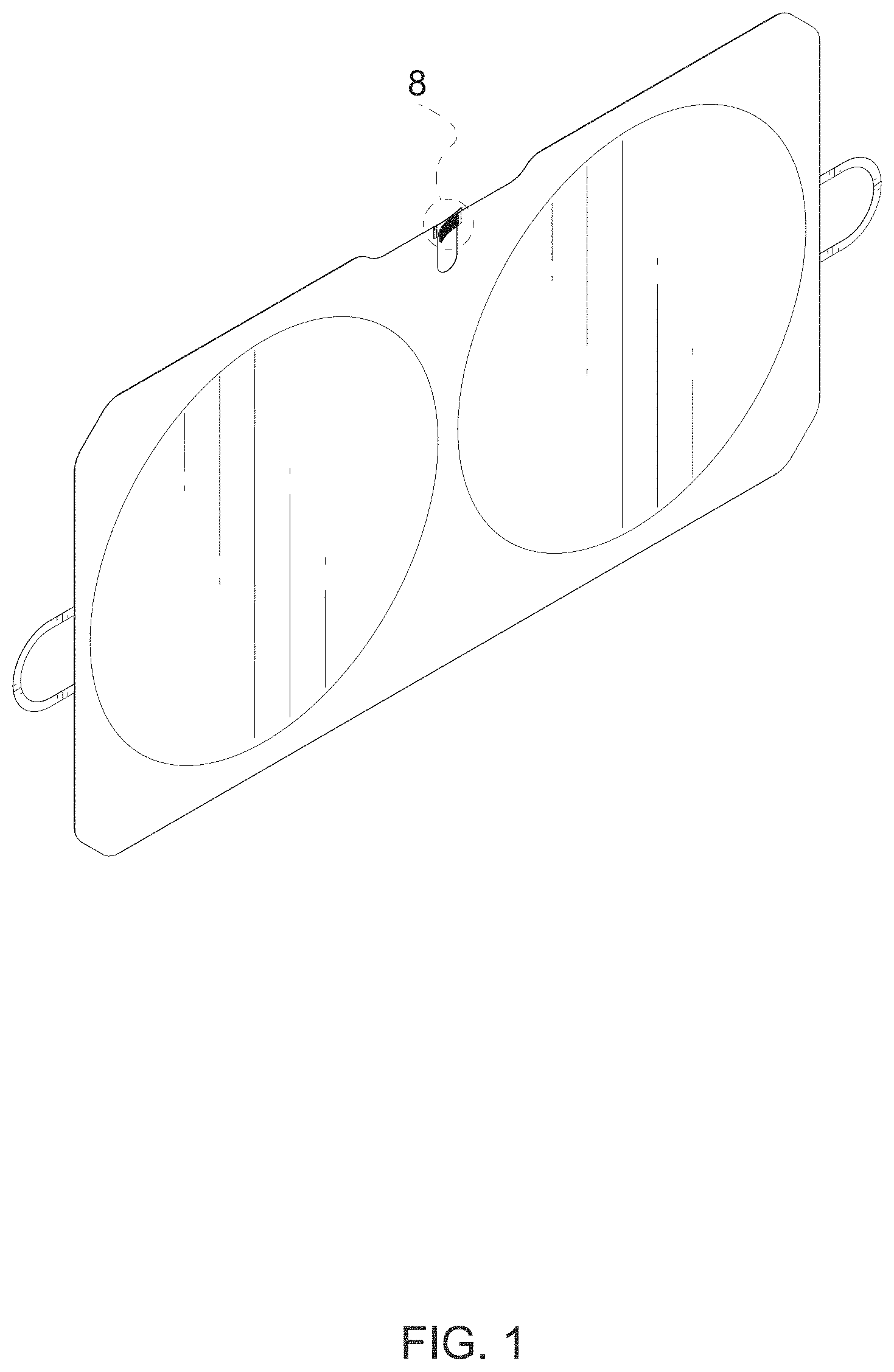 Patent USD1001029 — Car sunshade — Figure 1