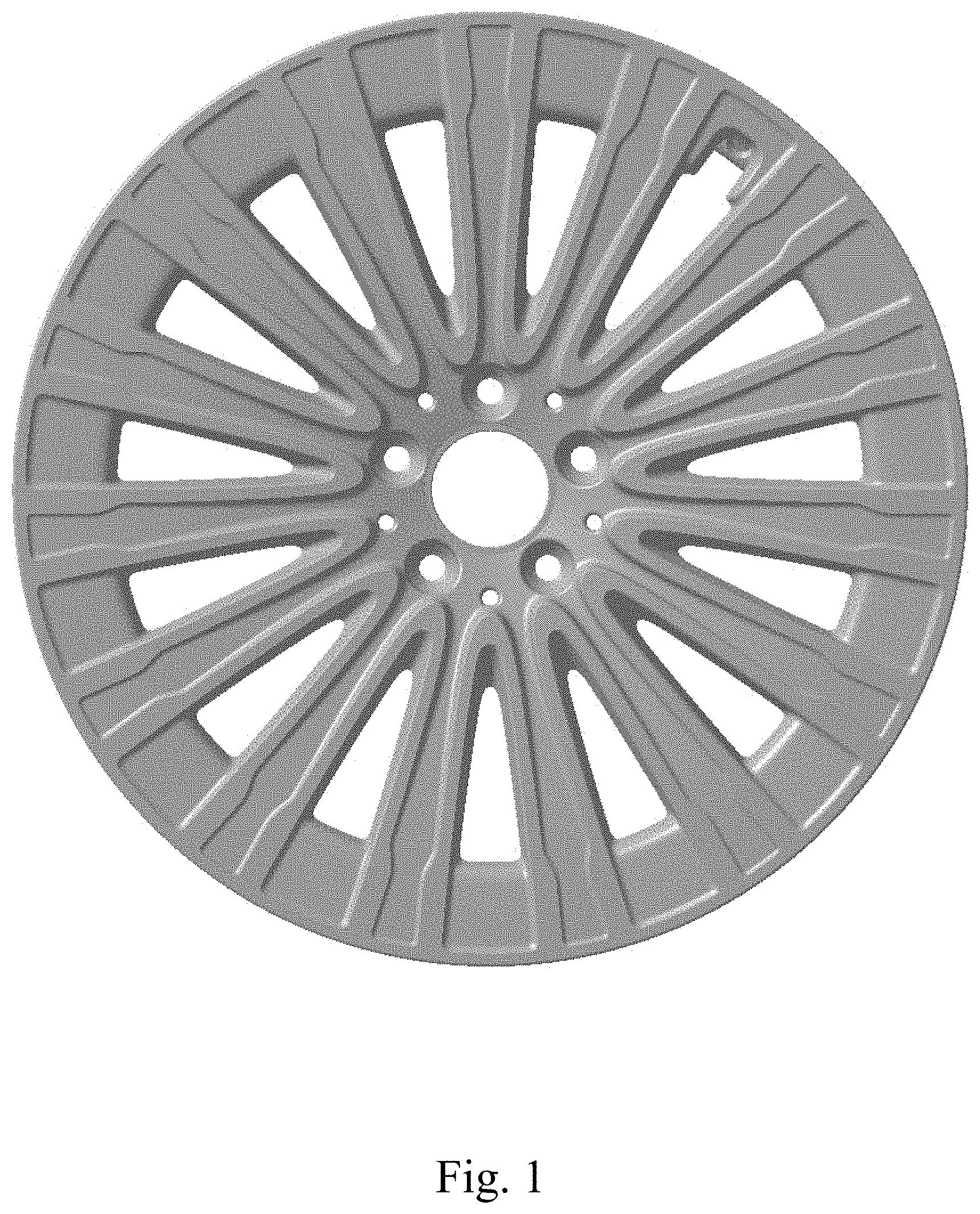 Patent USD1001043 — Wheel or wheel cover — Figure 1