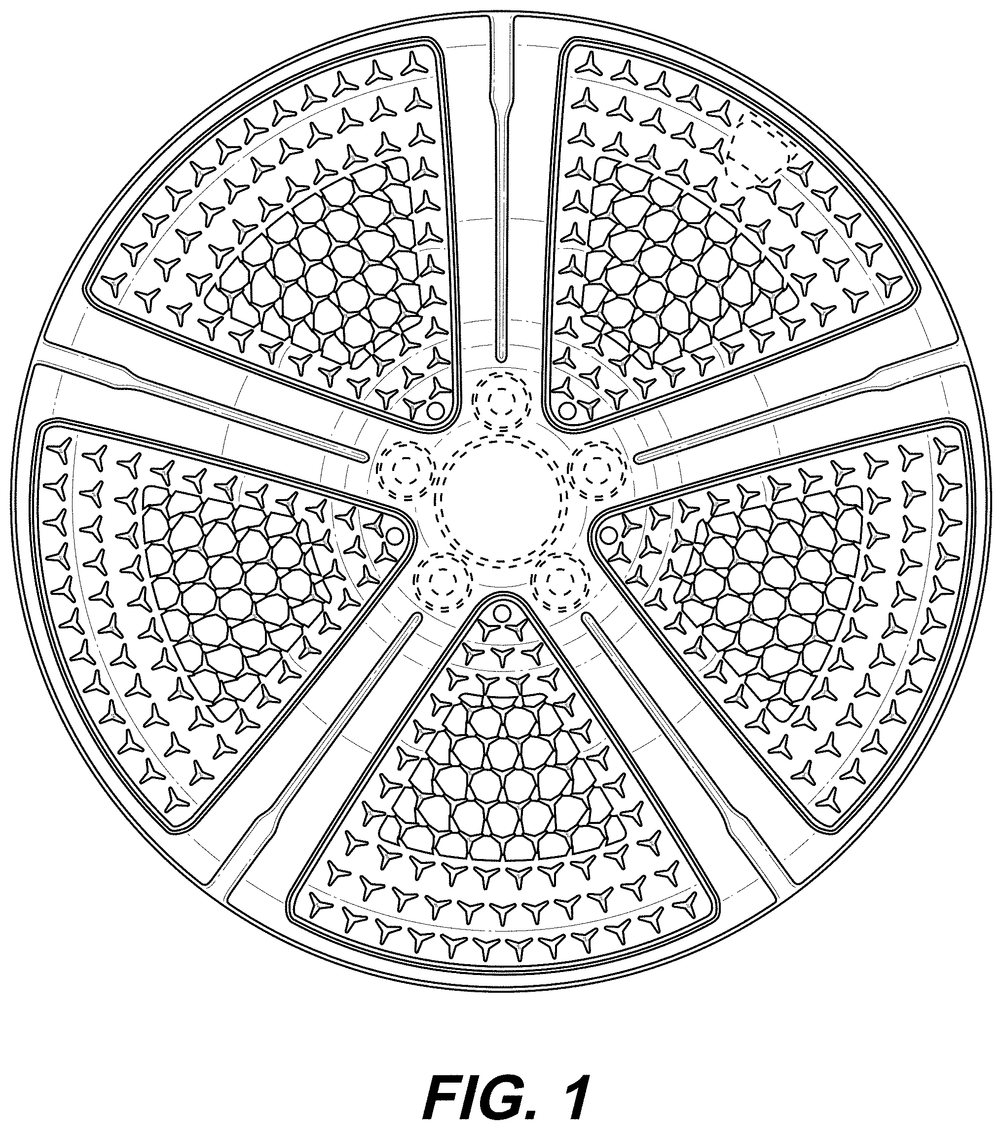 Patent USD1001046 — Wheel or wheel cover — Figure 1