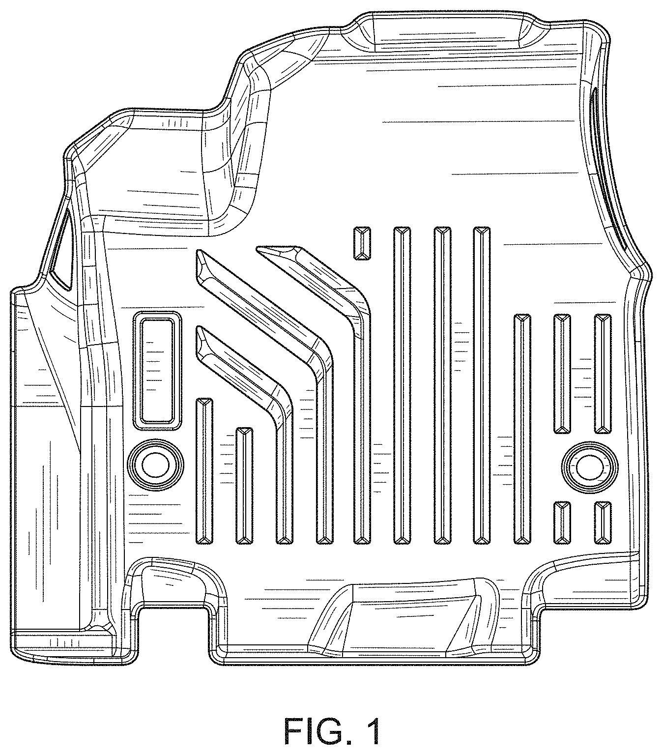 Patent USD1001048 — Car floor mat — Figure 1