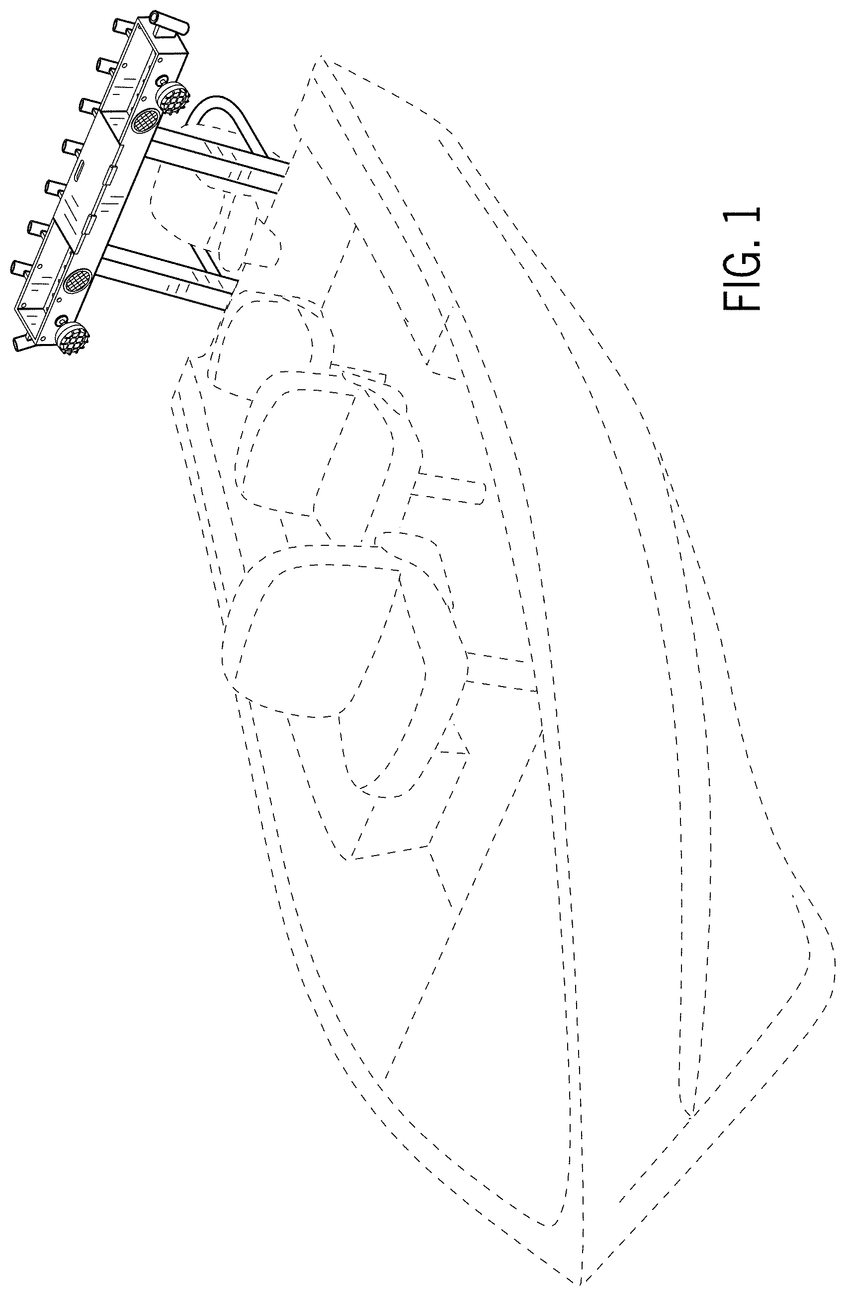 Patent USD1001049 — Boating rack — Figure 1