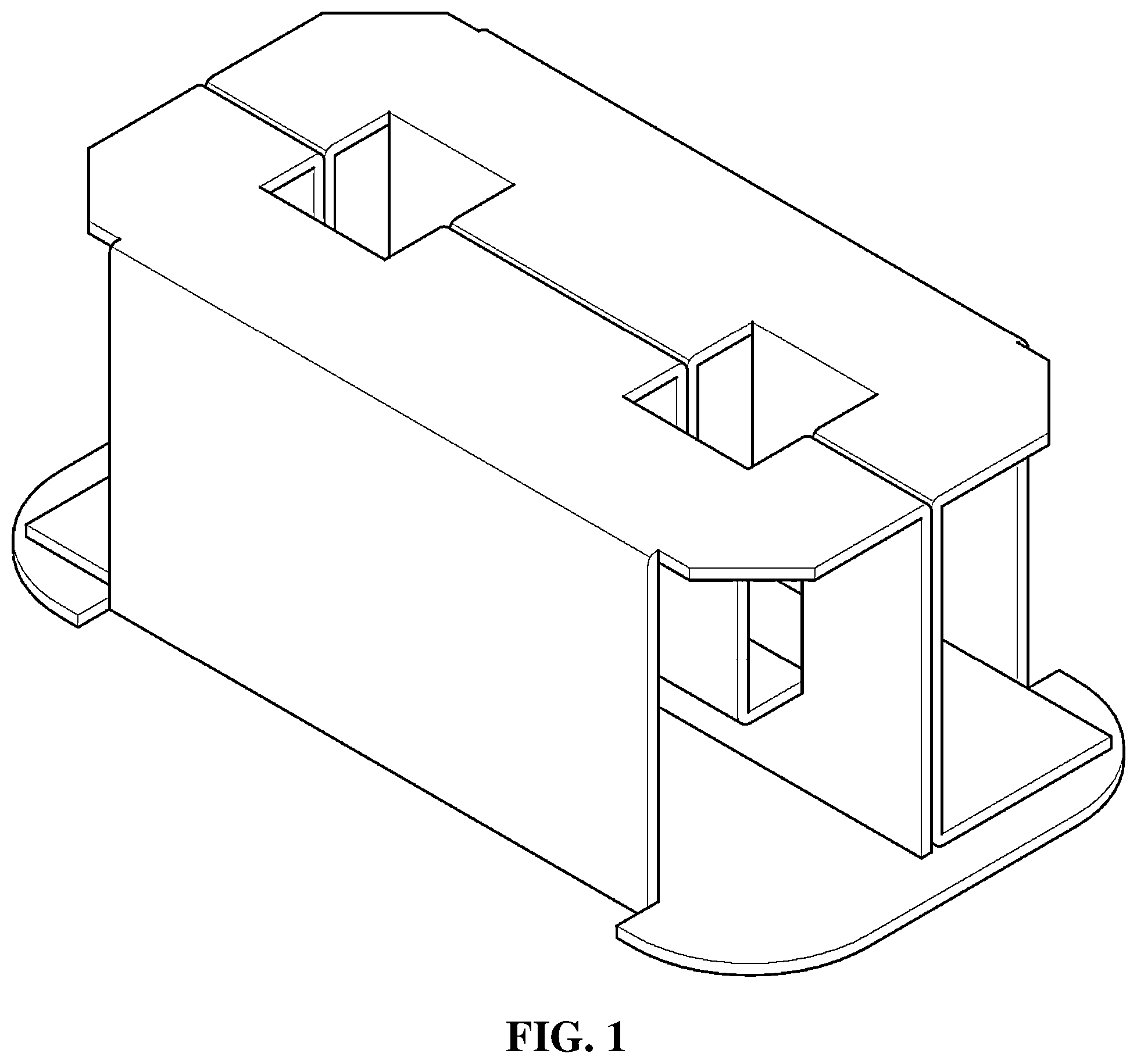 Patent USD1001051 — Packaging box insert — Figure 1