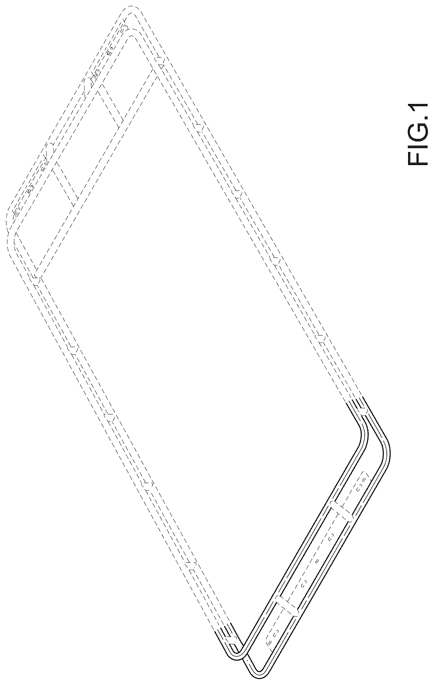 Patent USD1001054 Figure 1 – Rack for a vehicle