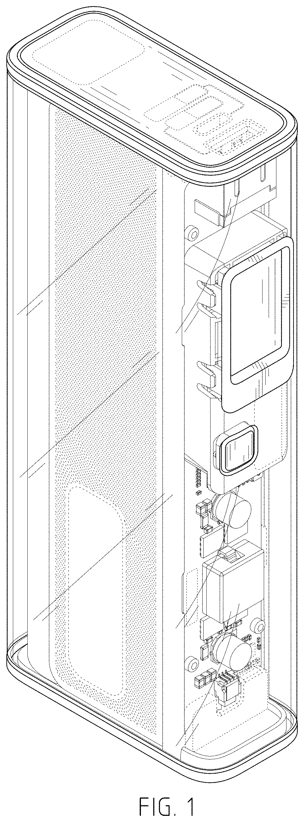 Patent USD1001064 — Portable power bank — Figure 1