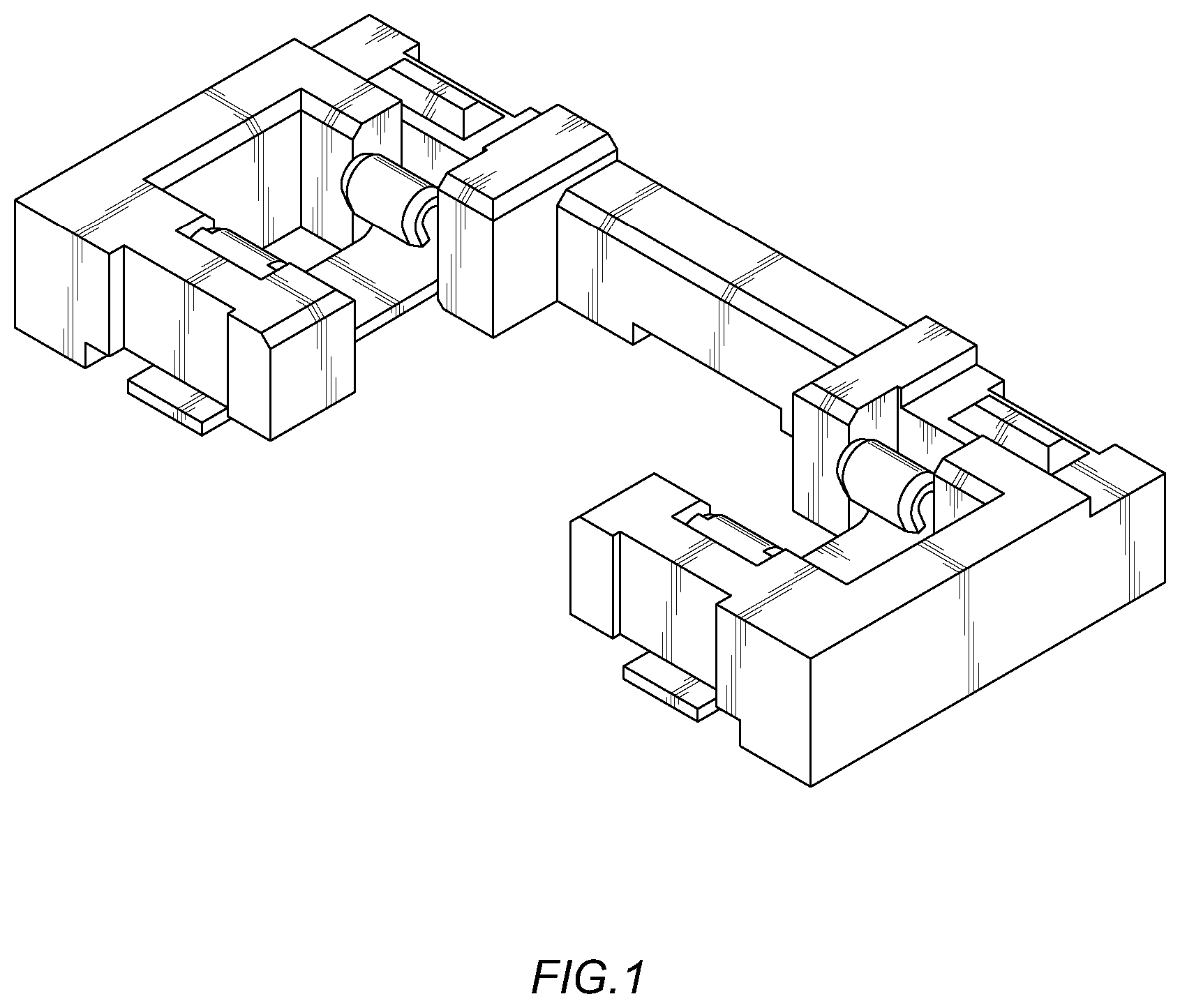 Patent USD1001072 Figure 1 – Electrical connector