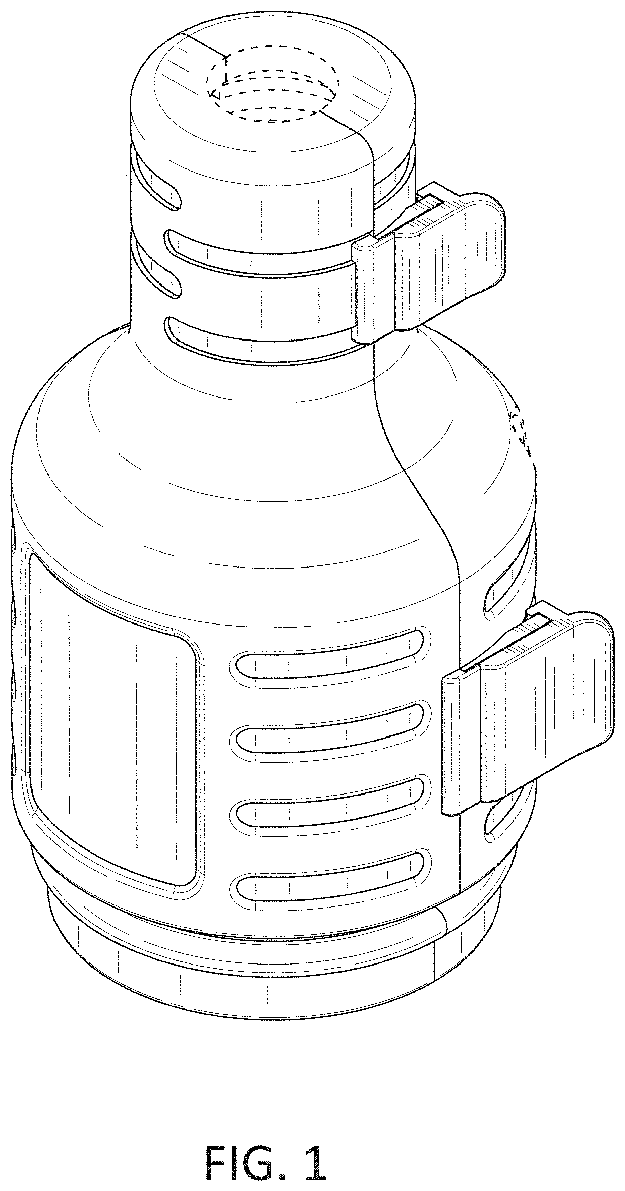 Patent USD1001076 — Extension cord connector — Figure 1