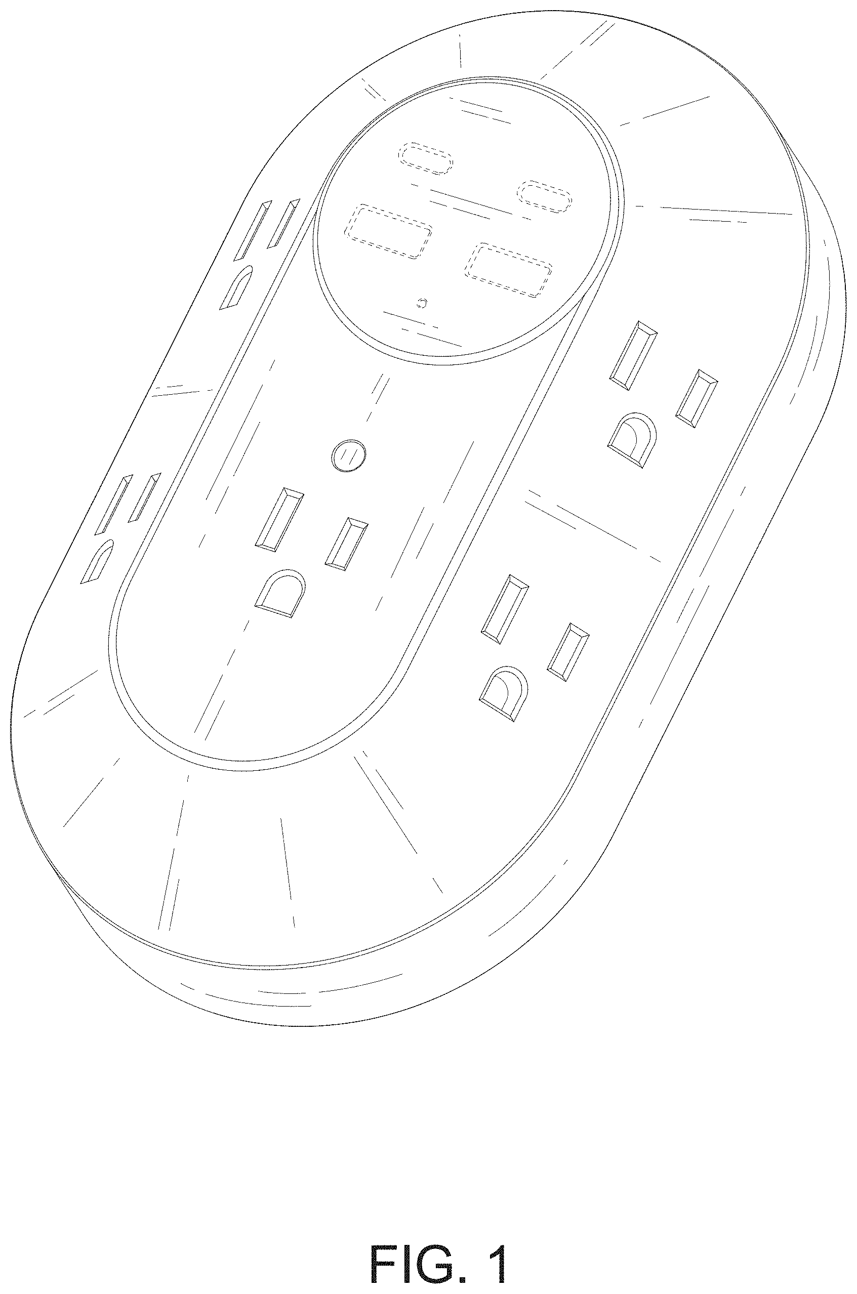 Patent USD1001077 — USB socket — Figure 1