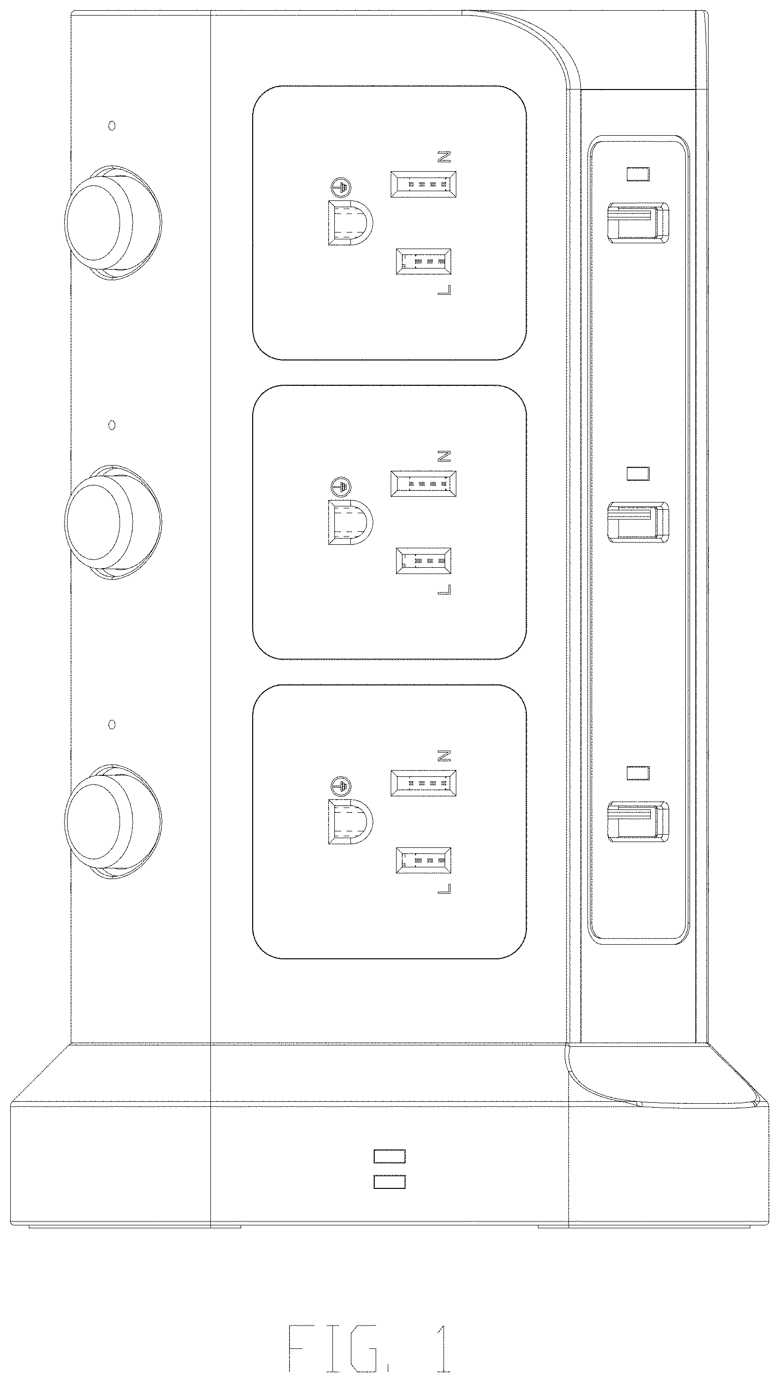 Patent USD1001079 — Charging socket — Figure 1