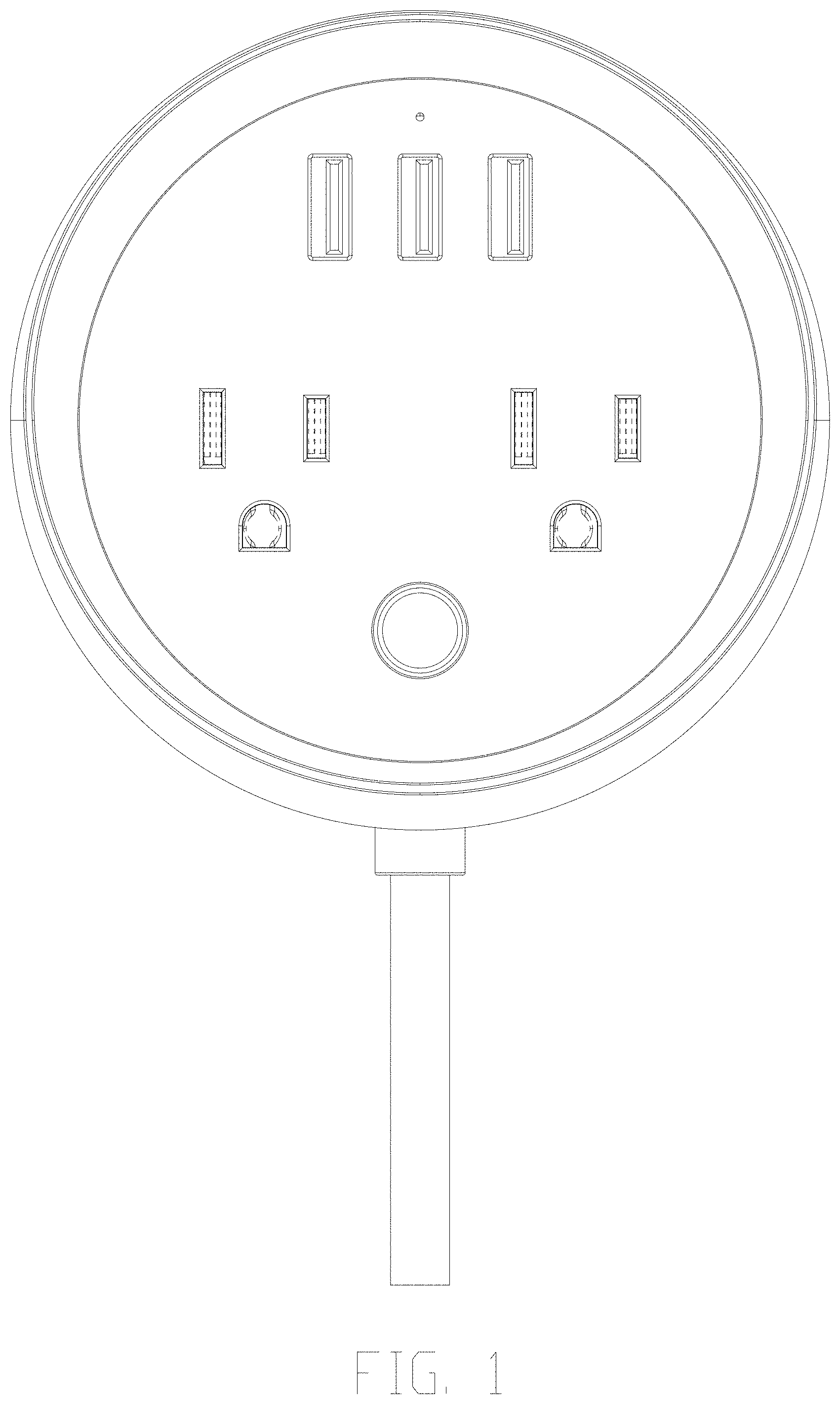 Patent USD1001080 — Charging socket — Figure 1