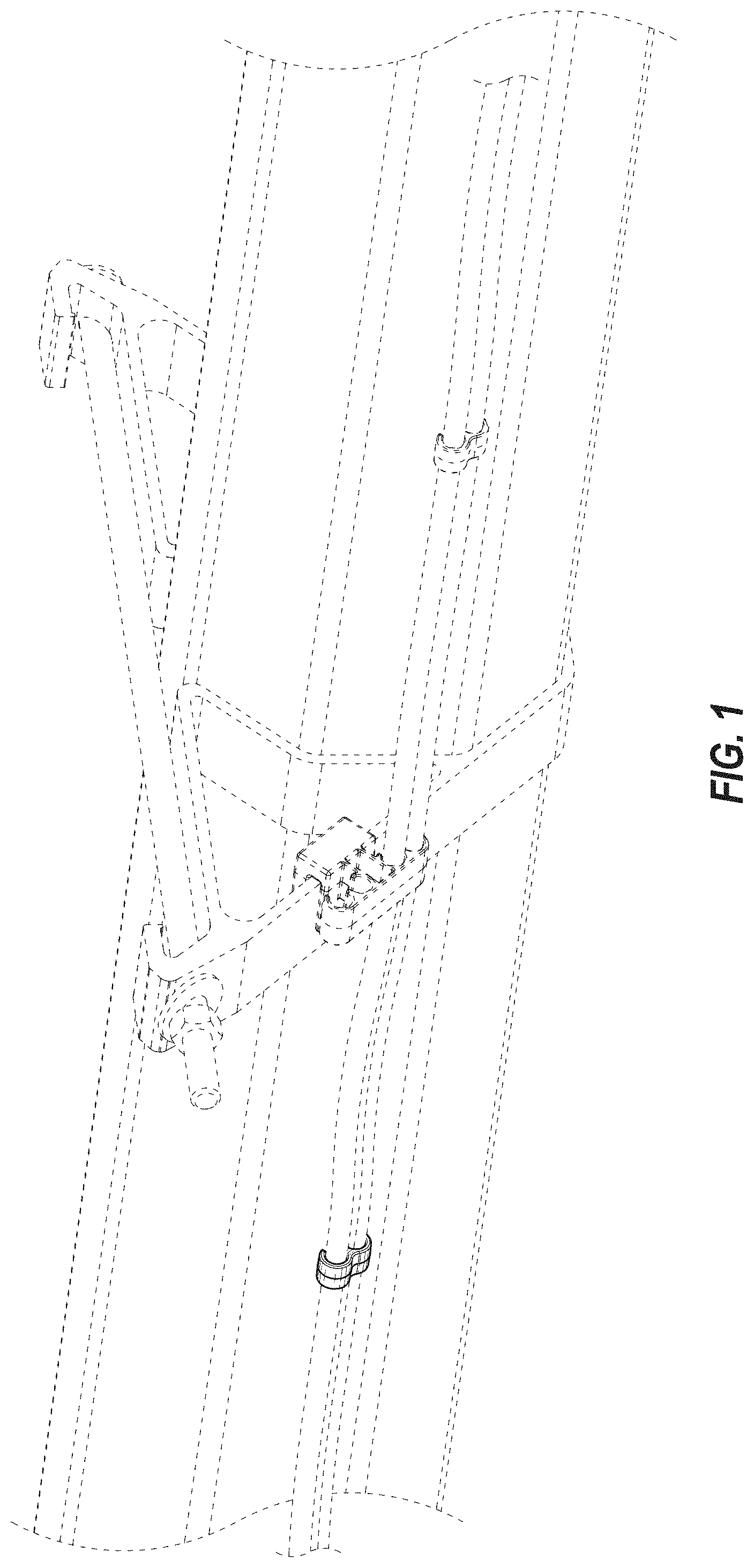 Patent USD1001082 — Solar panel cable retention clip — Figure 1