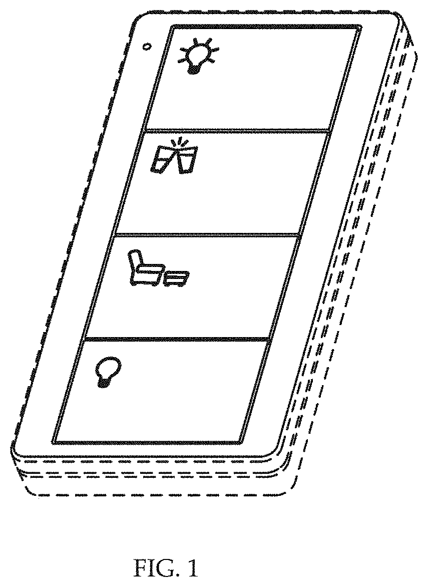 Patent USD1001085 — Control device — Figure 1