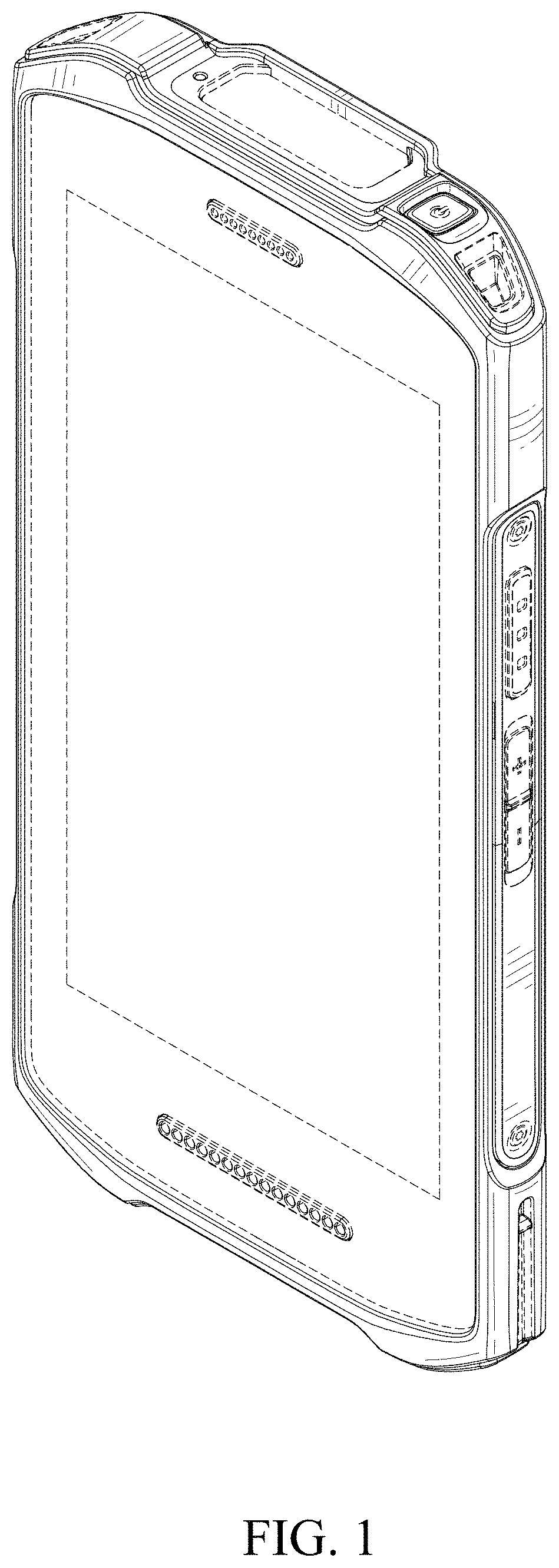 Patent USD1001093 — Mobile computing device — Figure 1