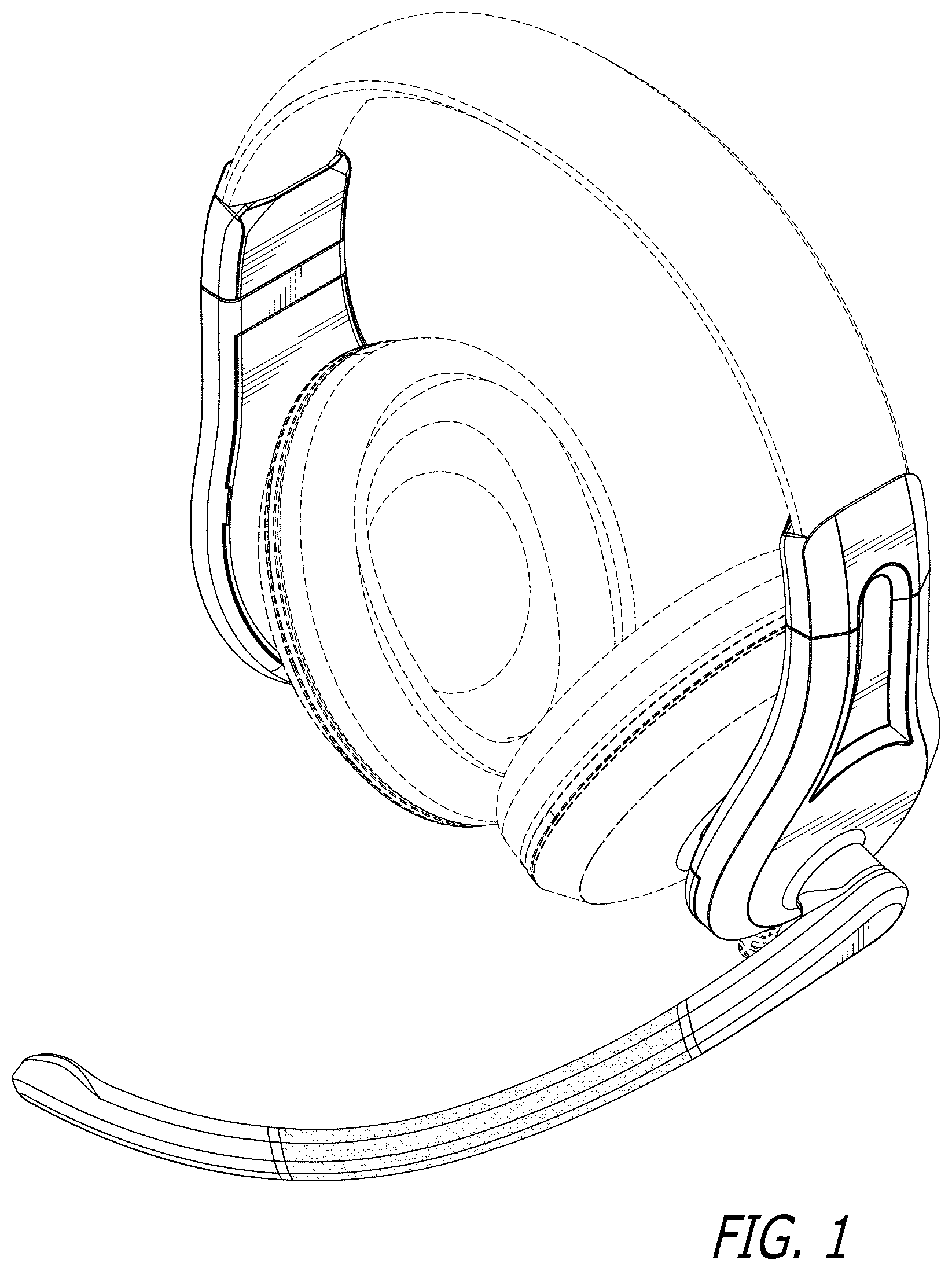 Patent USD1001095 — Headphones — Figure 1