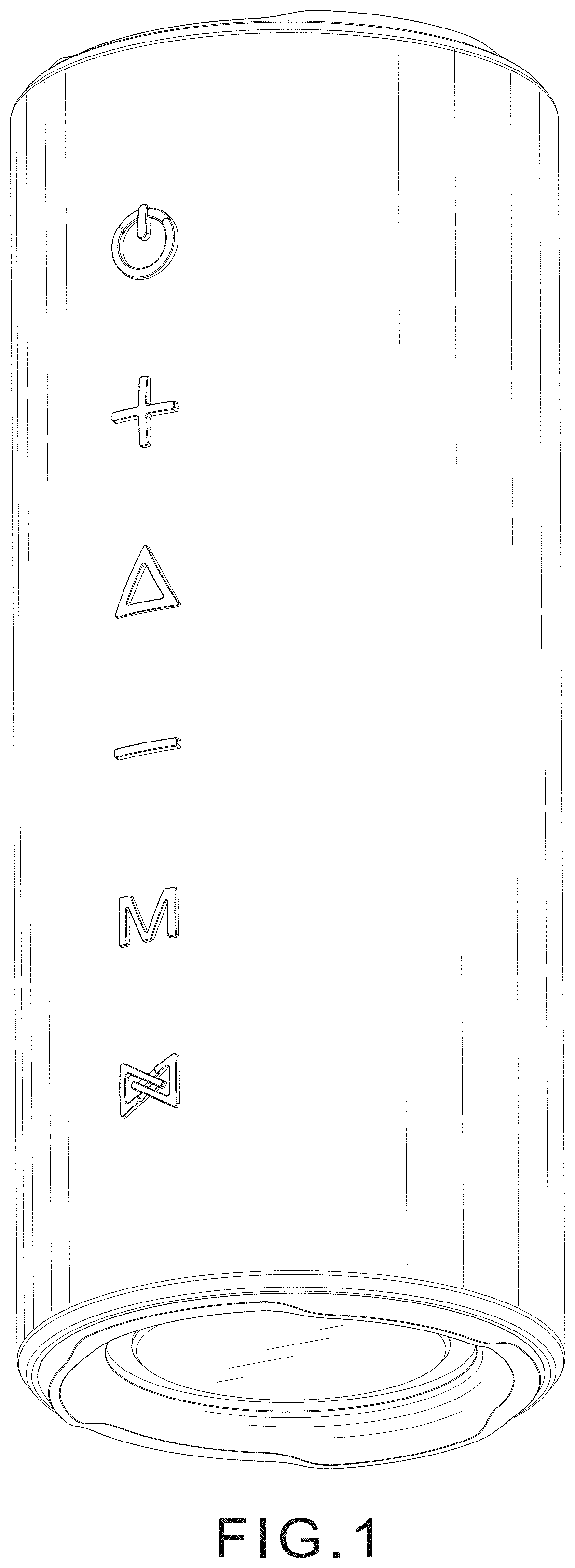 Patent USD1001101 — Wireless speaker — Figure 1