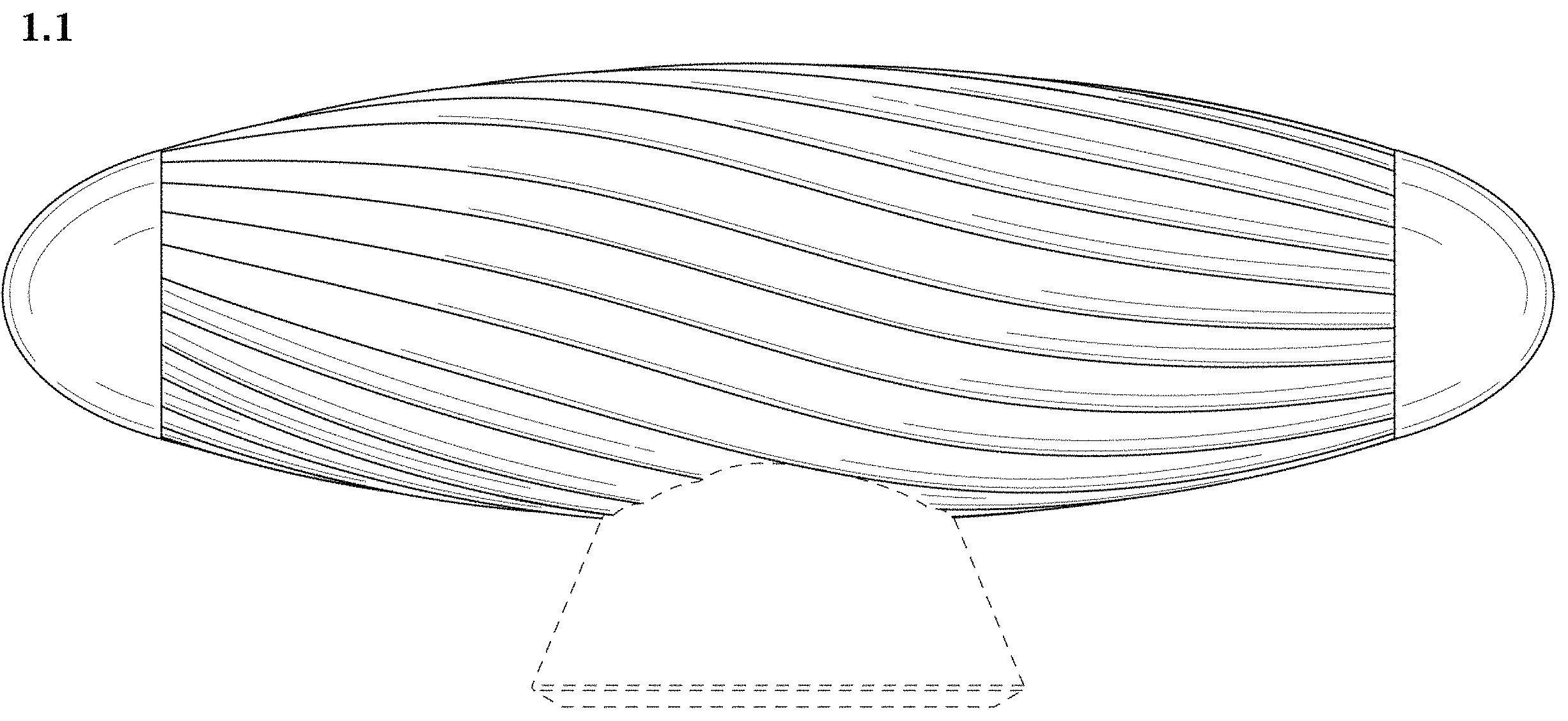Patent USD1001103 — Sound bar — Figure 1