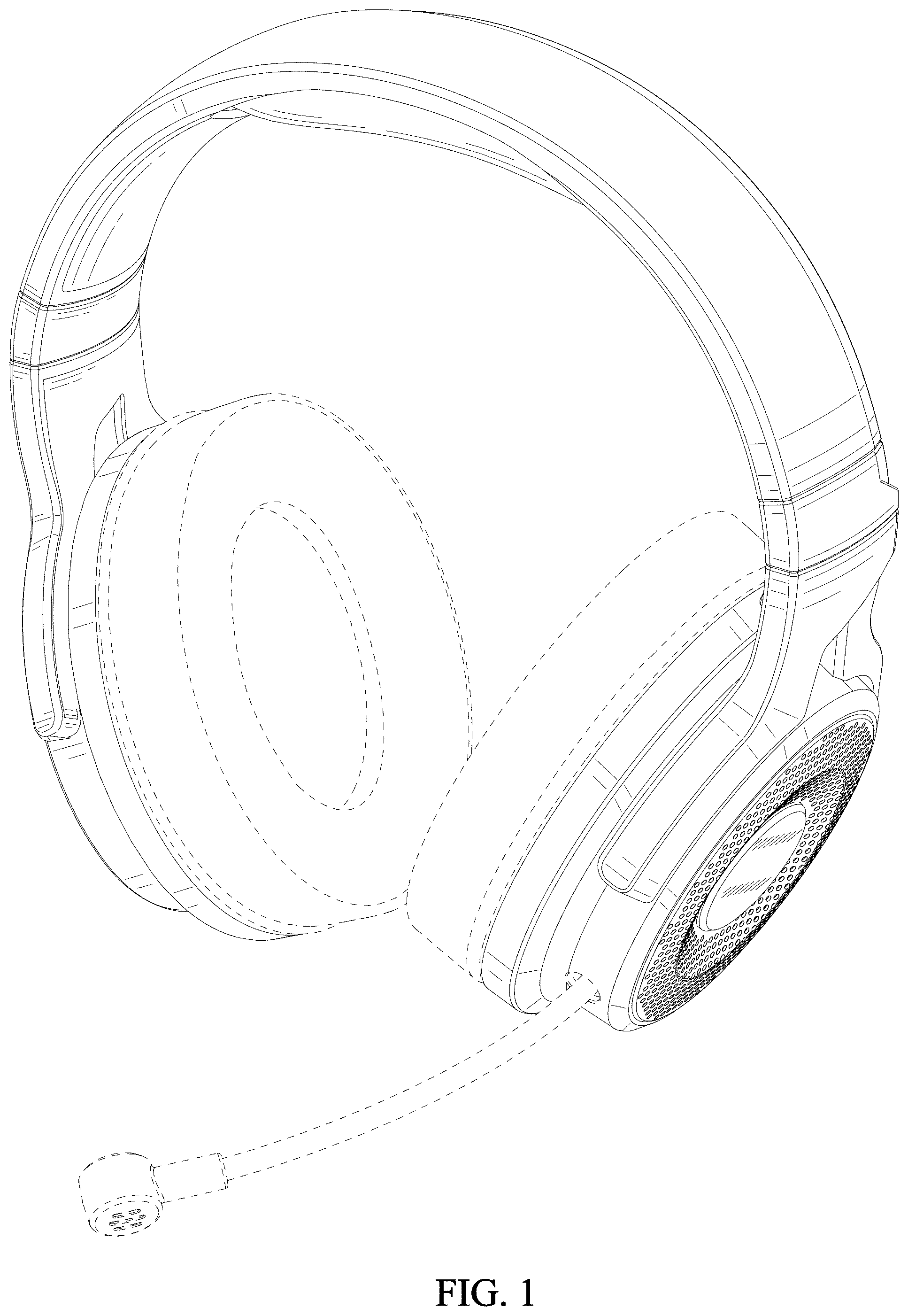 Patent USD1001105 Figure 1 – Wireless headphone