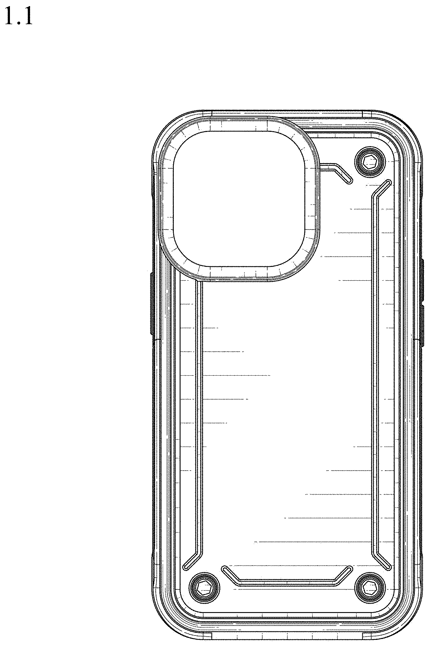Patent USD1001117 — Case for mobile telephone — Figure 1