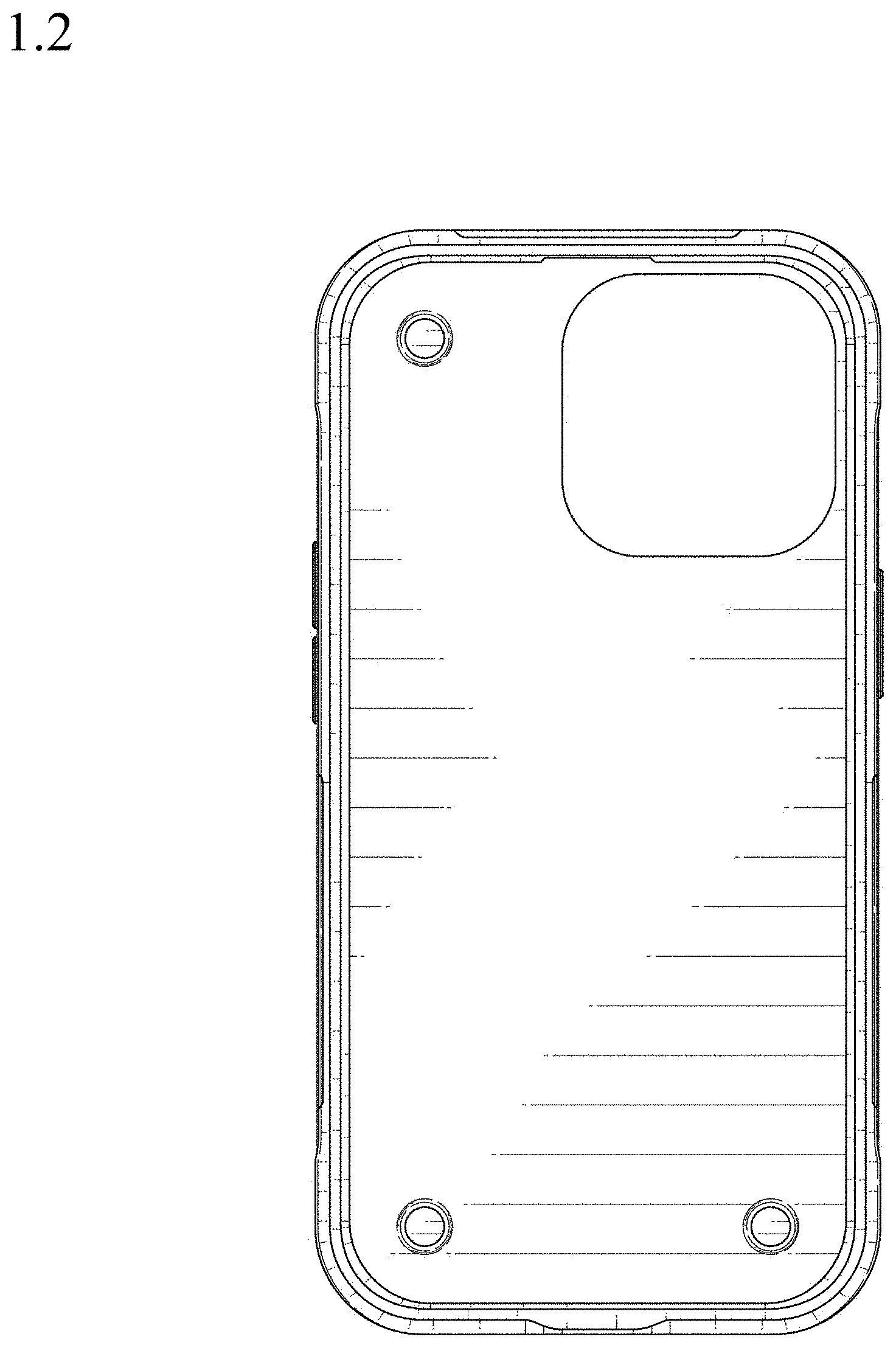 Patent USD1001117 Figure 2 – Case for mobile telephone
