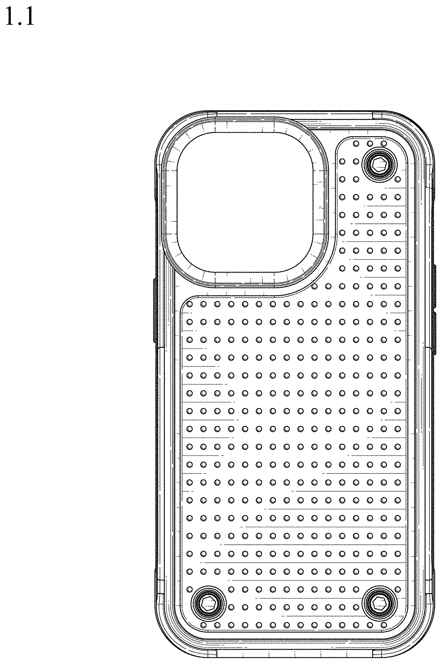 Patent USD1001118 — Case for mobile telephone — Figure 1