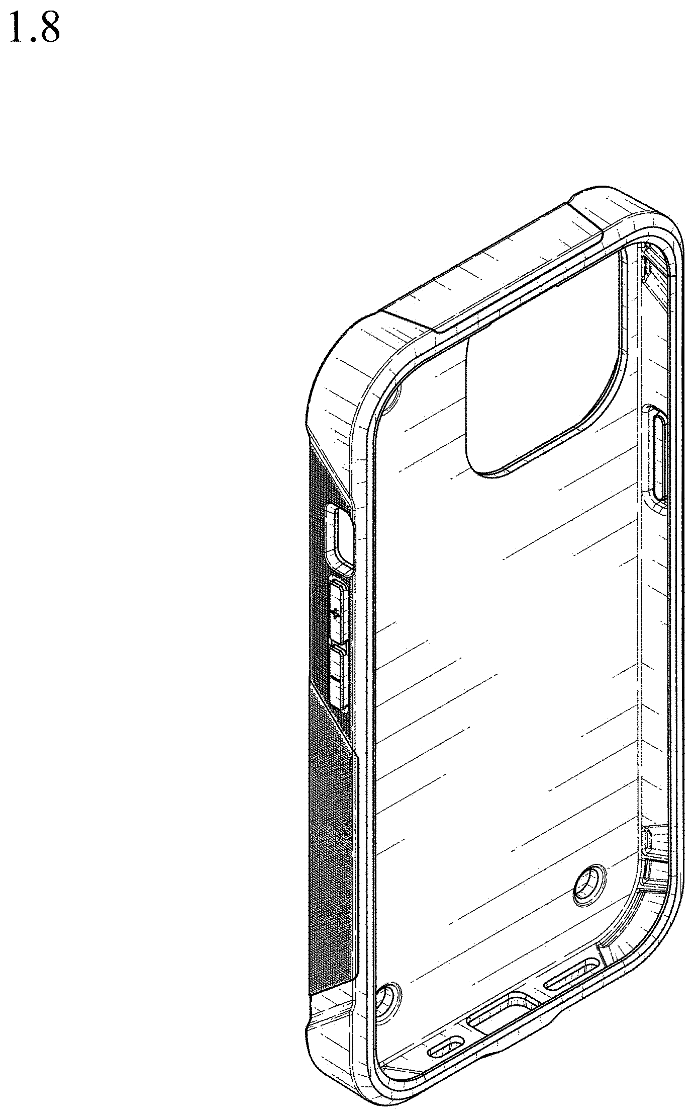 Patent USD1001118 Figure 8 – Case for mobile telephone